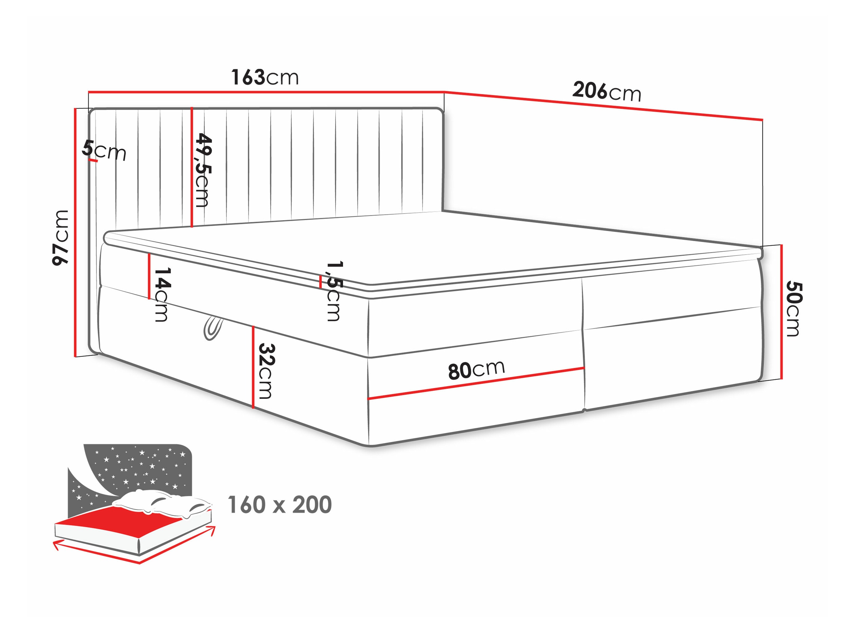 Jenkkisänky Comfivo Apis I (Manila 02)
