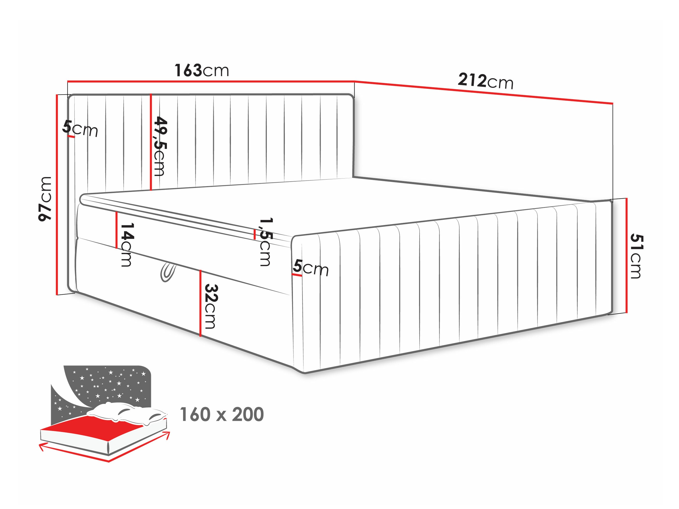 Jenkkisänky Comfivo 482 (Manila 02)