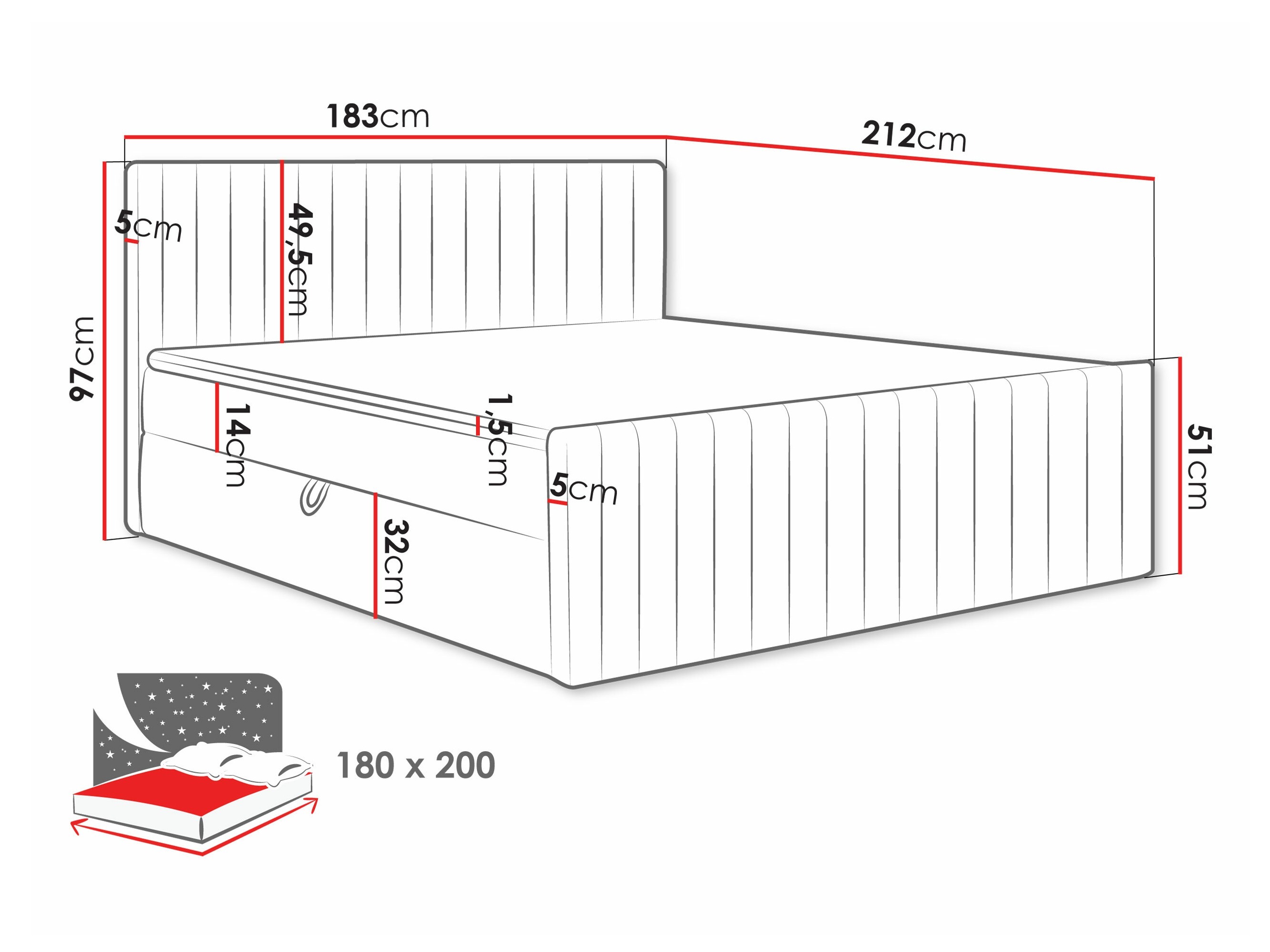 Jenkkisänky Comfivo 482 (Manila 18)