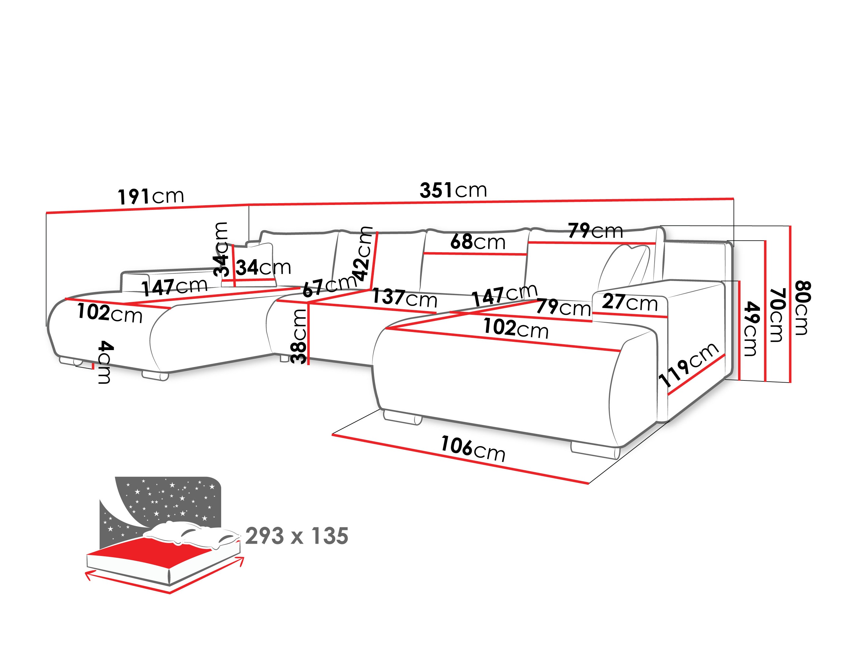 Kulmasohva Comfivo Equus (Poso 100)