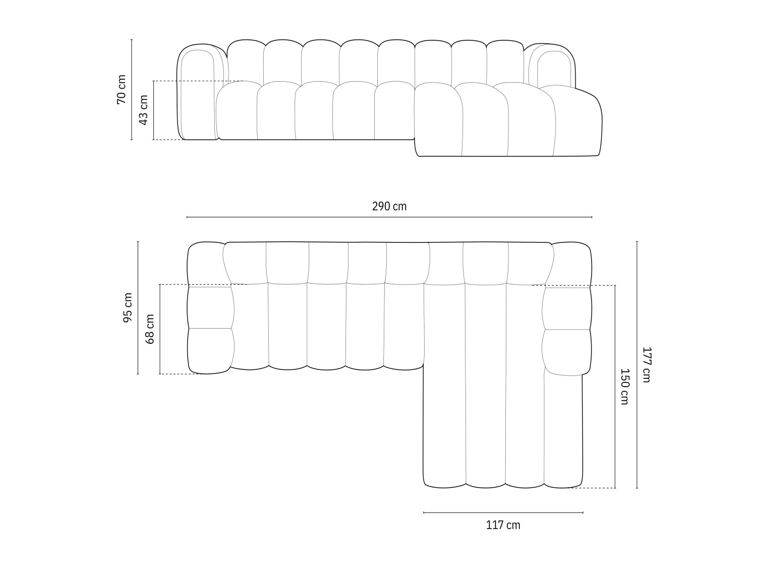 Moduulikulmasohva Cirleve 106 (Baloo 2085)