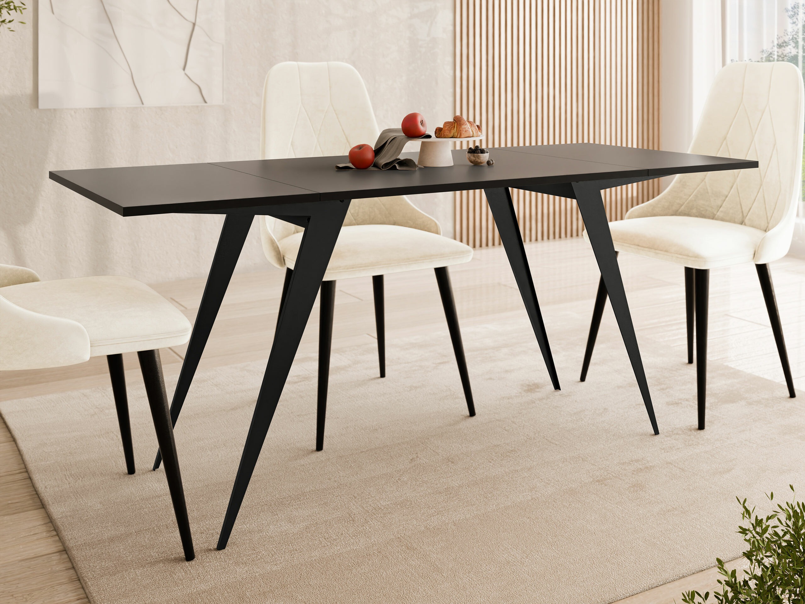 Muunnettava sohvapöytä Oswego 150 (Musta)