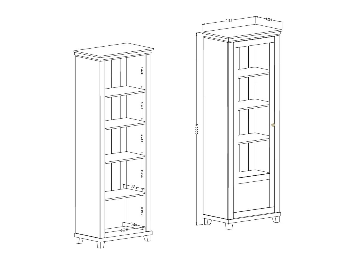 Hylly Tolnue 101 (Vaalea beige + Tammi)