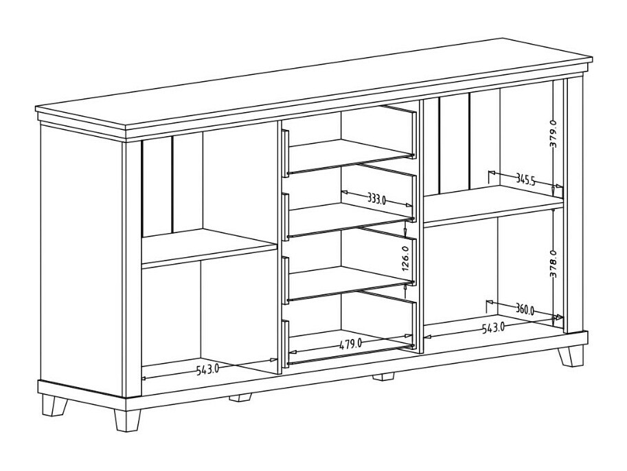 Lipasto Tolnue 103 (Tummanvihreä + Lefkas tammi)