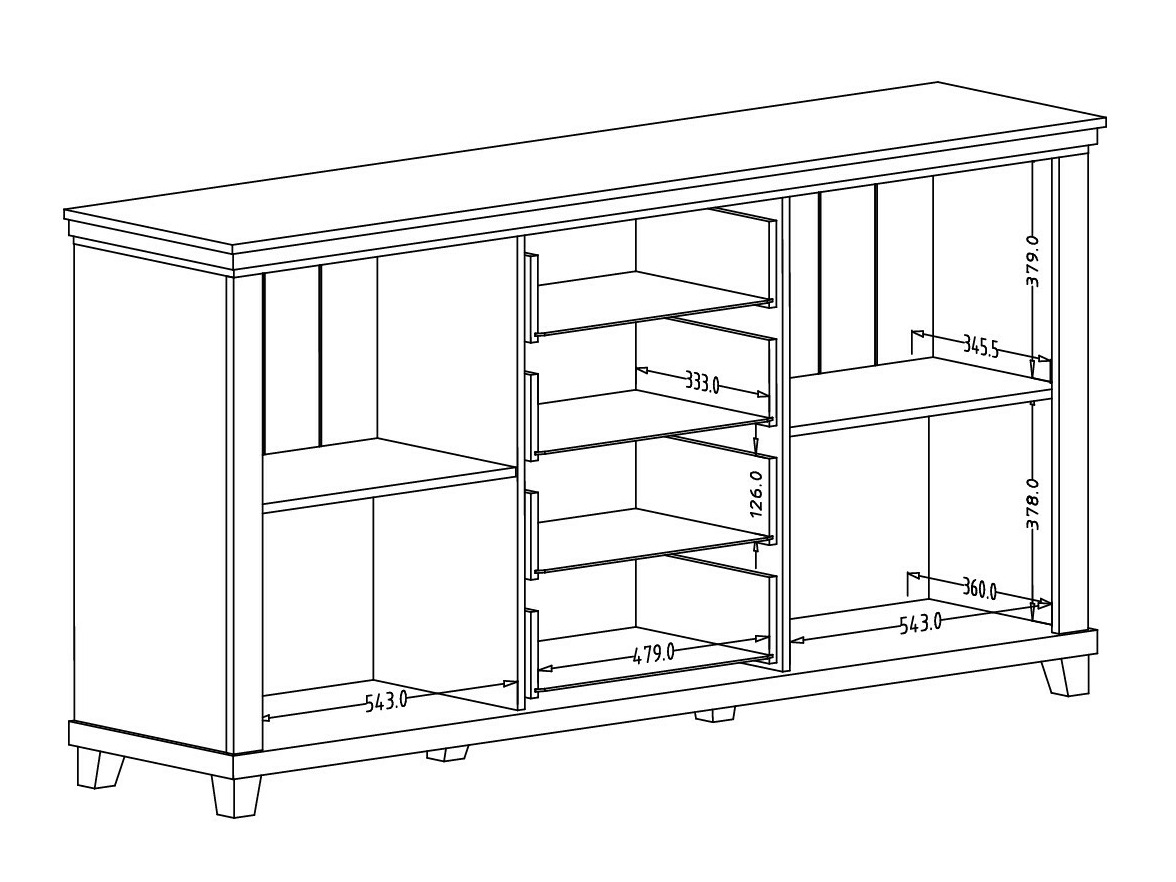 Lipasto Tolnue 103 (Vaalea beige + Tammi)