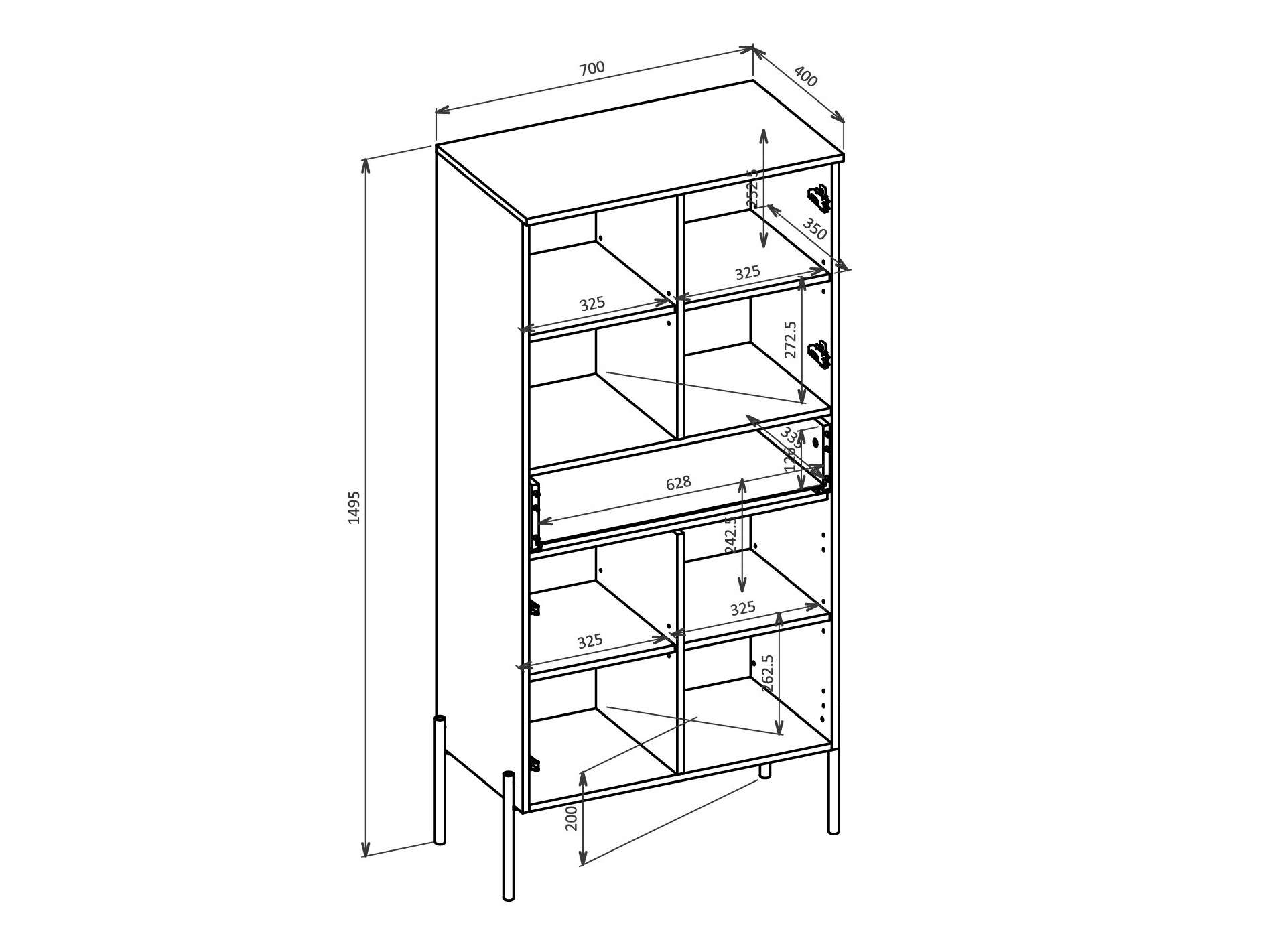 Hylly Levtenu 120 (Tammi + Kashmir)