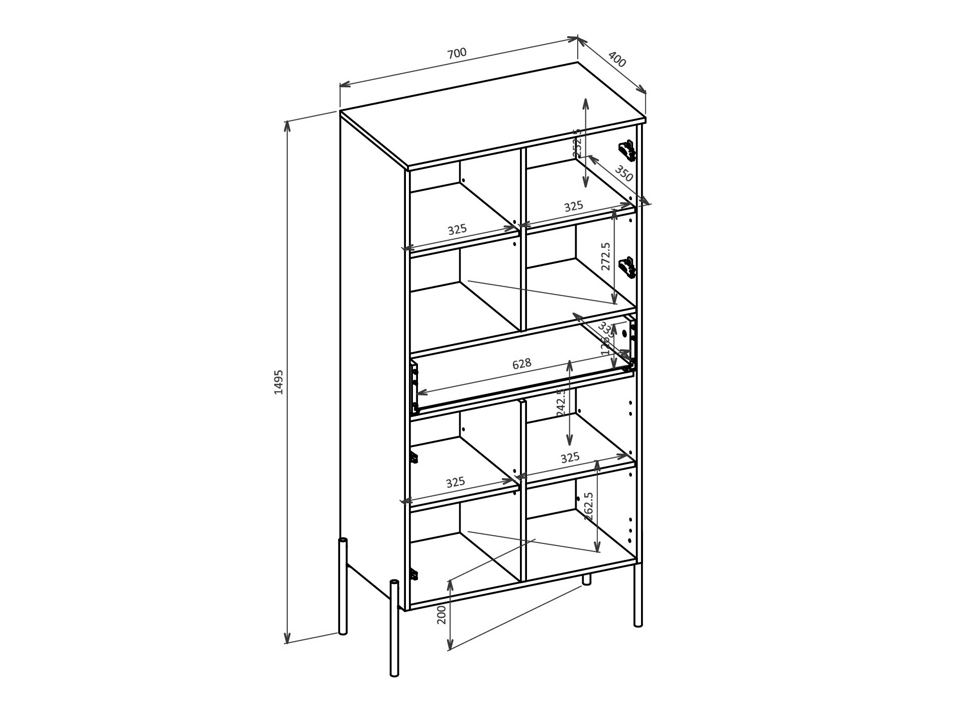 Hylly Levtenu 120 (Tammi)