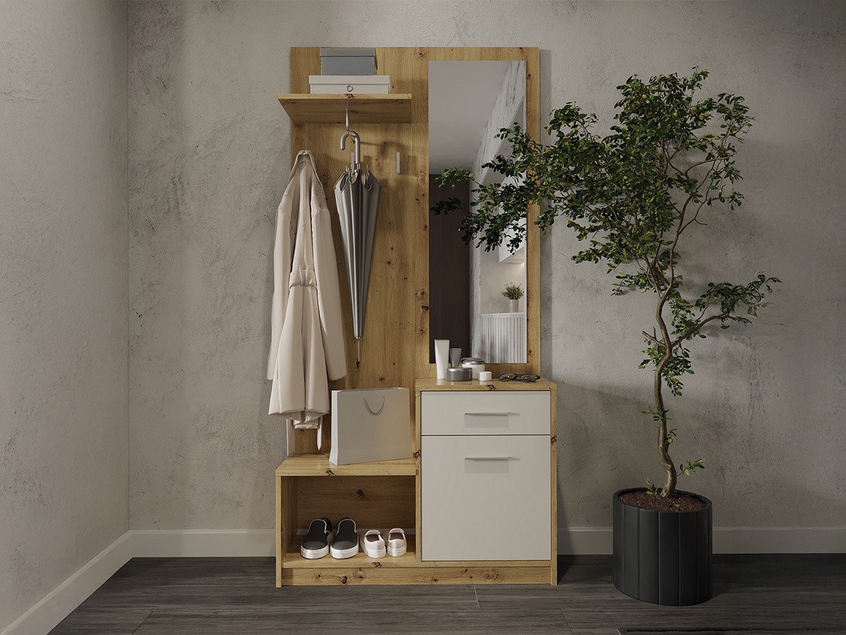 Eteissetti Houston 2084 (Artisaanitammi + Kashmir)