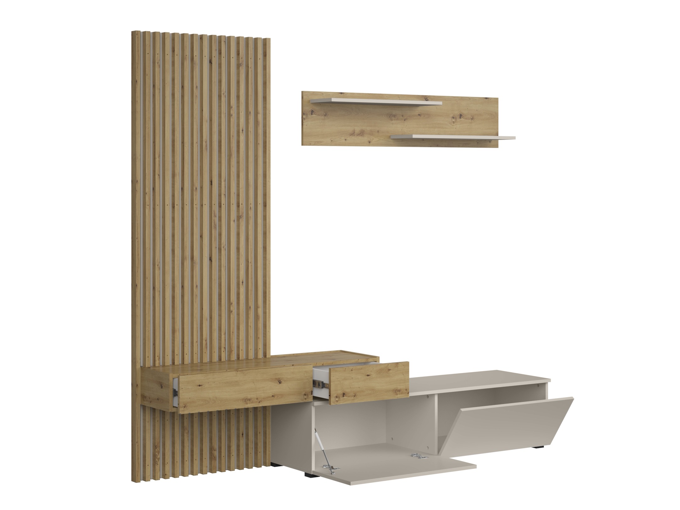 Olohuonesetti Houston 2086 (Artisaanitammi + Kashmir)