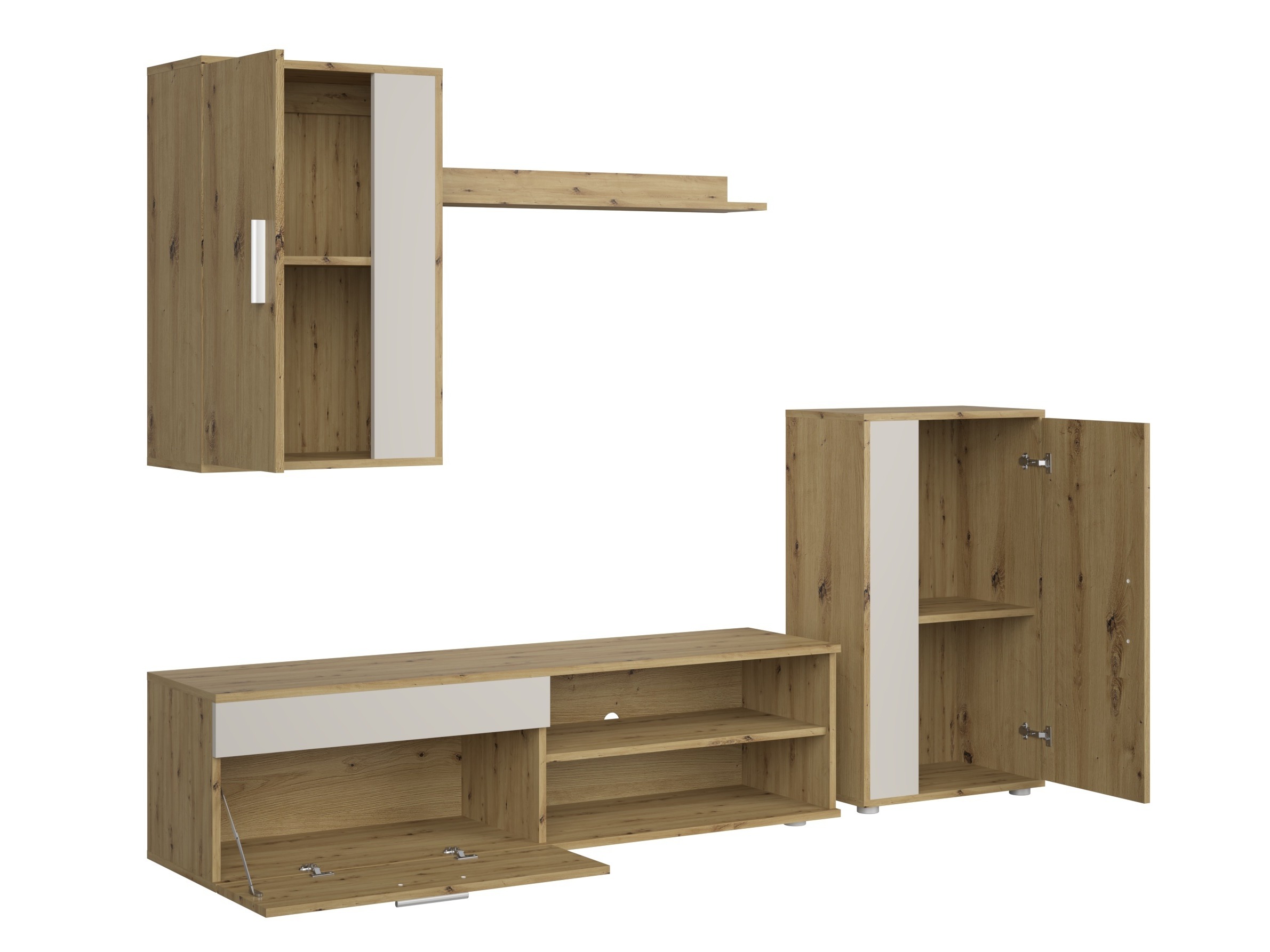 Olohuonesetti Houston 2087 (Artisaanitammi + Kashmir)