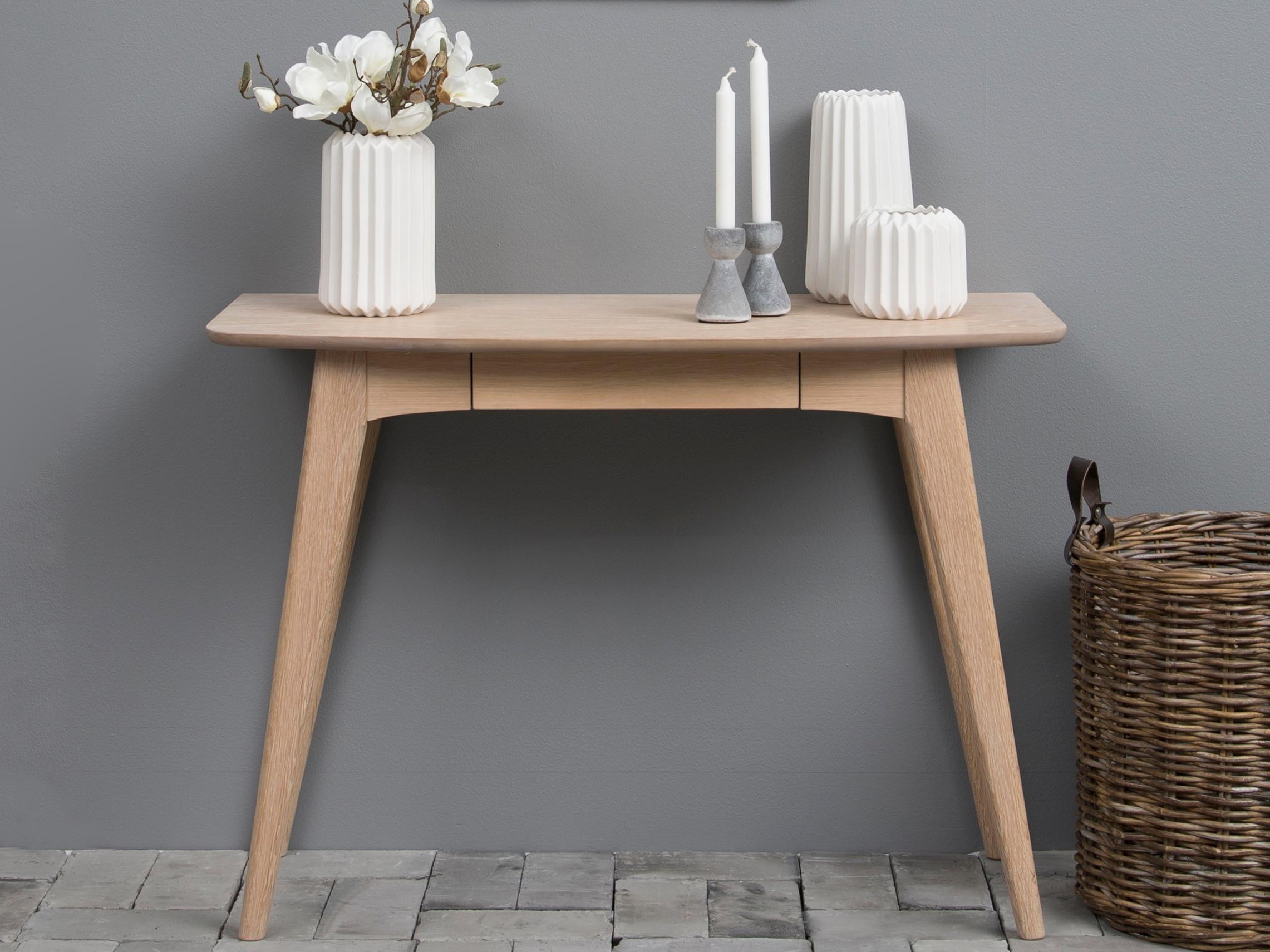 Työpöytä Norsica 980 (Valkaistu tammi)