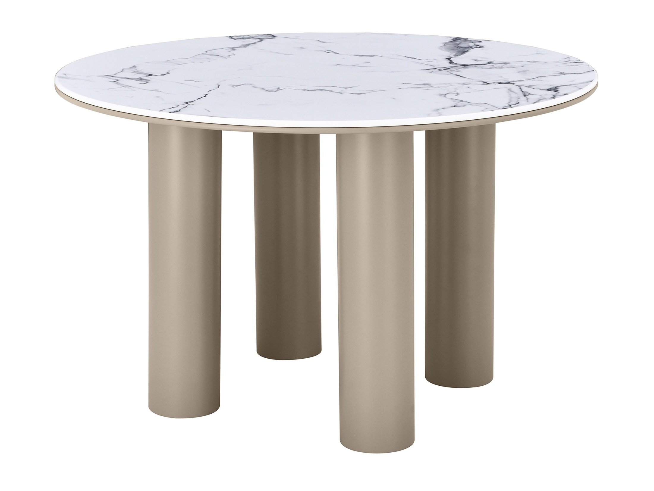 Pöytä Burleson 593 (Beige + Valkoinen marmori)