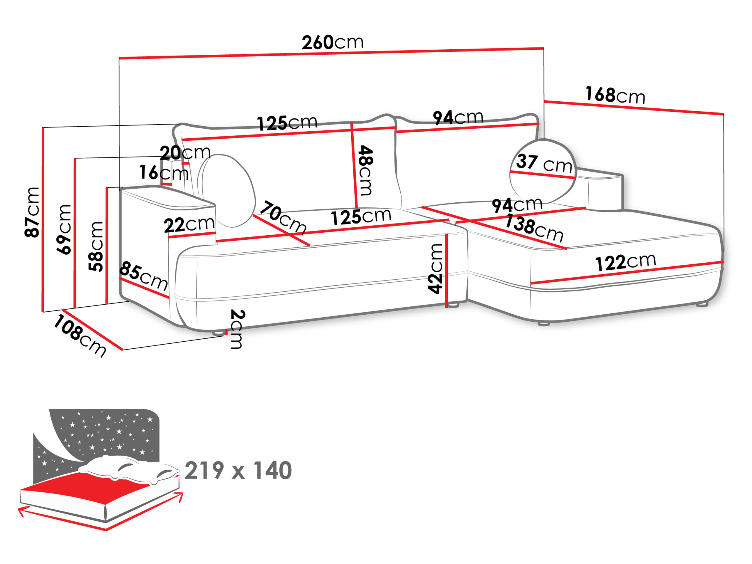 Kulmasohva Magal I (Velo 623)