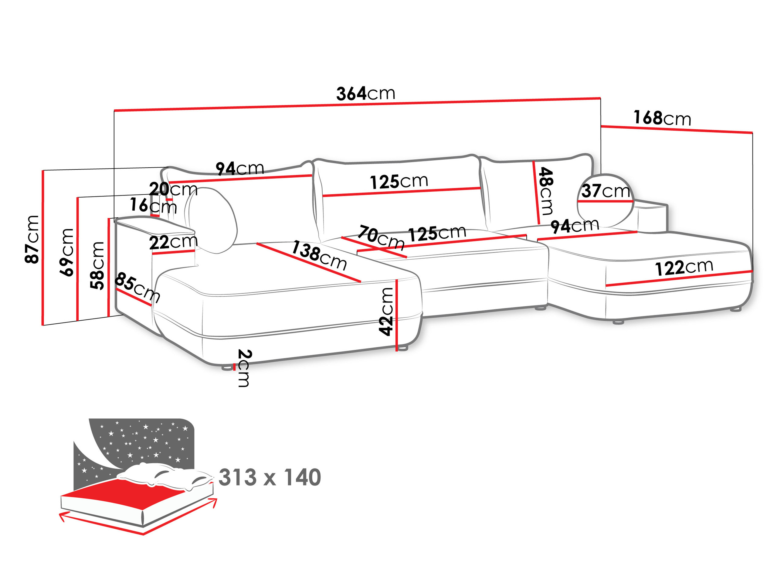 Kulmasohva Magal (Velo 621)