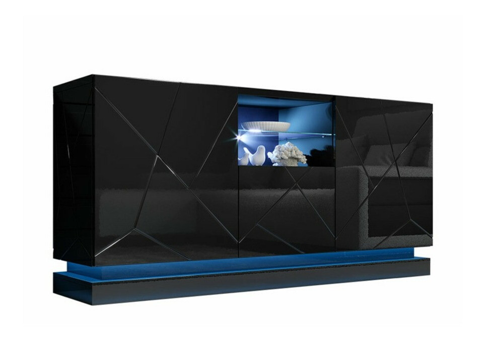 Senkki Charlotte 186 (Musta + Kiiltävä musta)