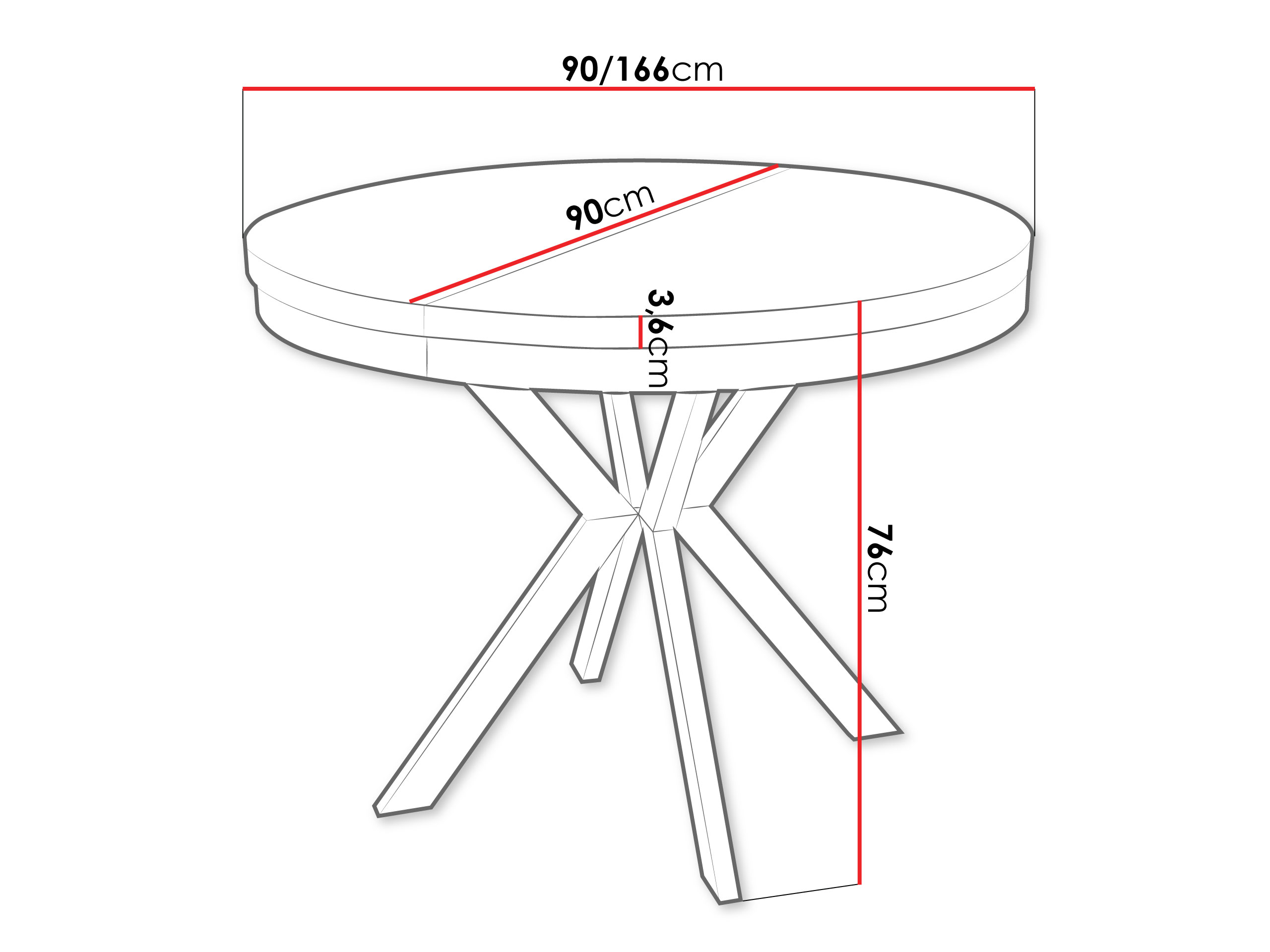 Pöytä Oswego 155 (Musta marmori + Kultainen)