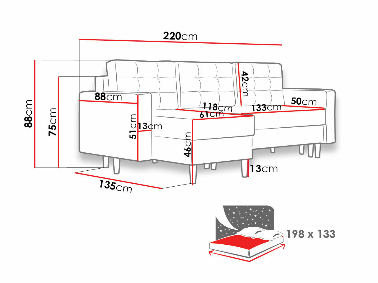 Kulmasohva Columbus 108 (Kronos 09)
