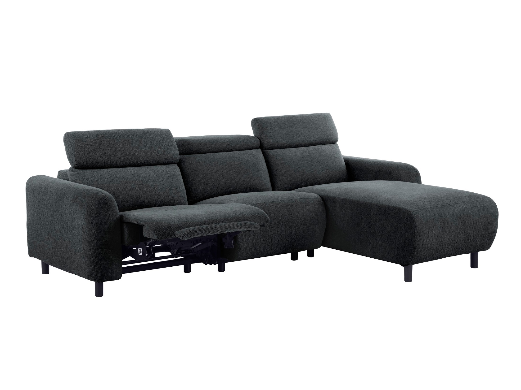 Kulmasohva kallistustoiminnolla Denton 1509 (Tummanharmaa)