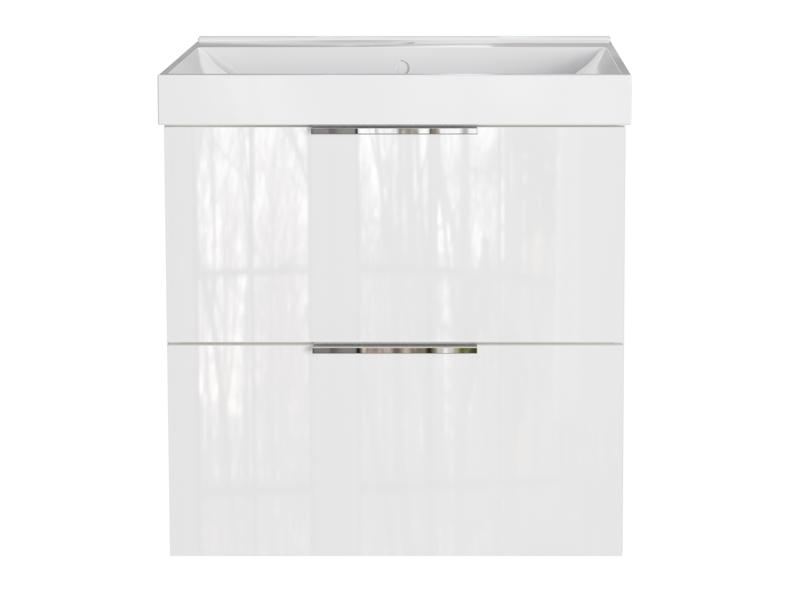 Kylpyhuoneen allasseinäkaappi Sacramento 527 (Kiiltävä valkoinen)