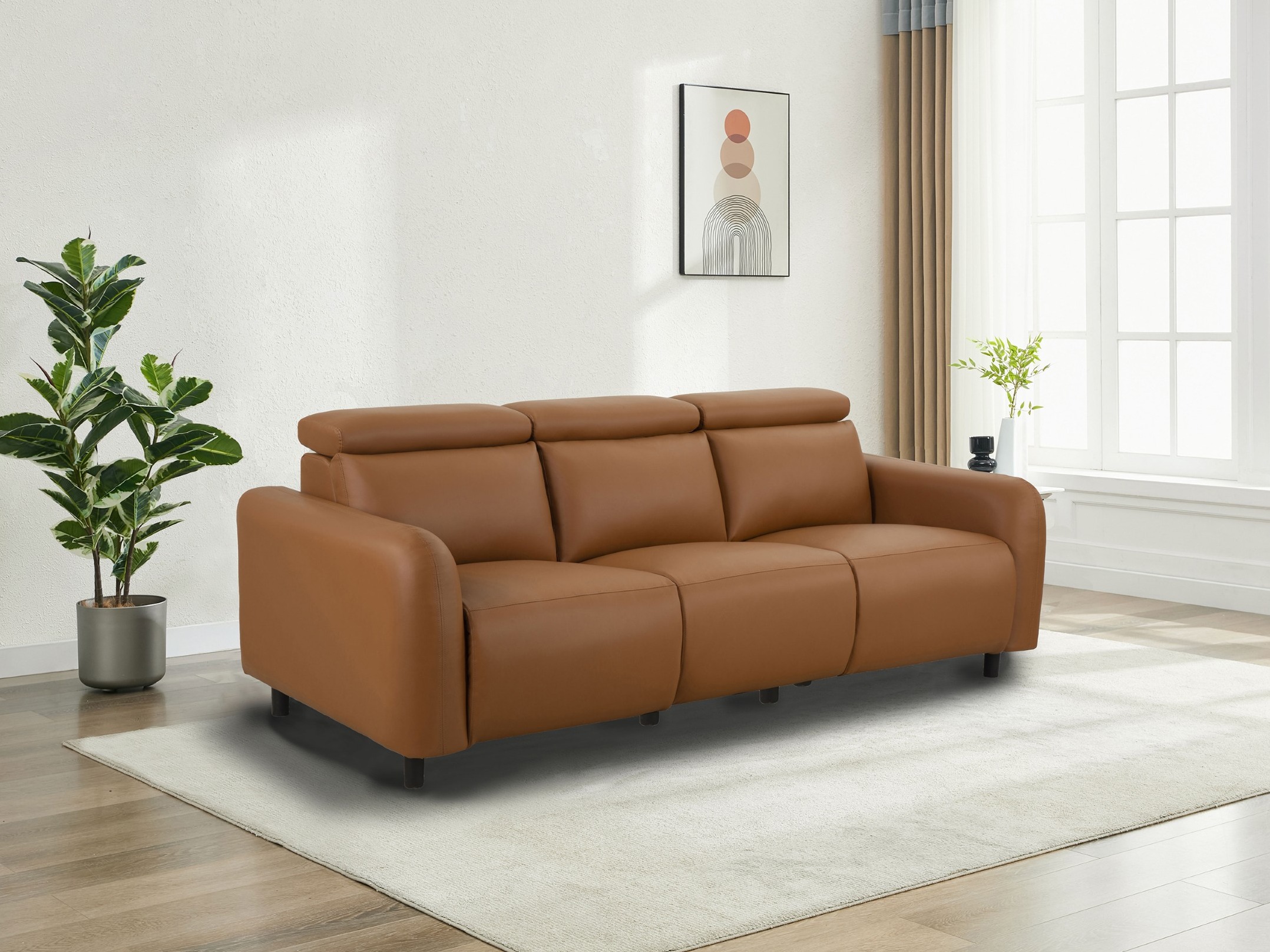 Sohva kallistustoiminnolla Denton 1512 (Oranssi)