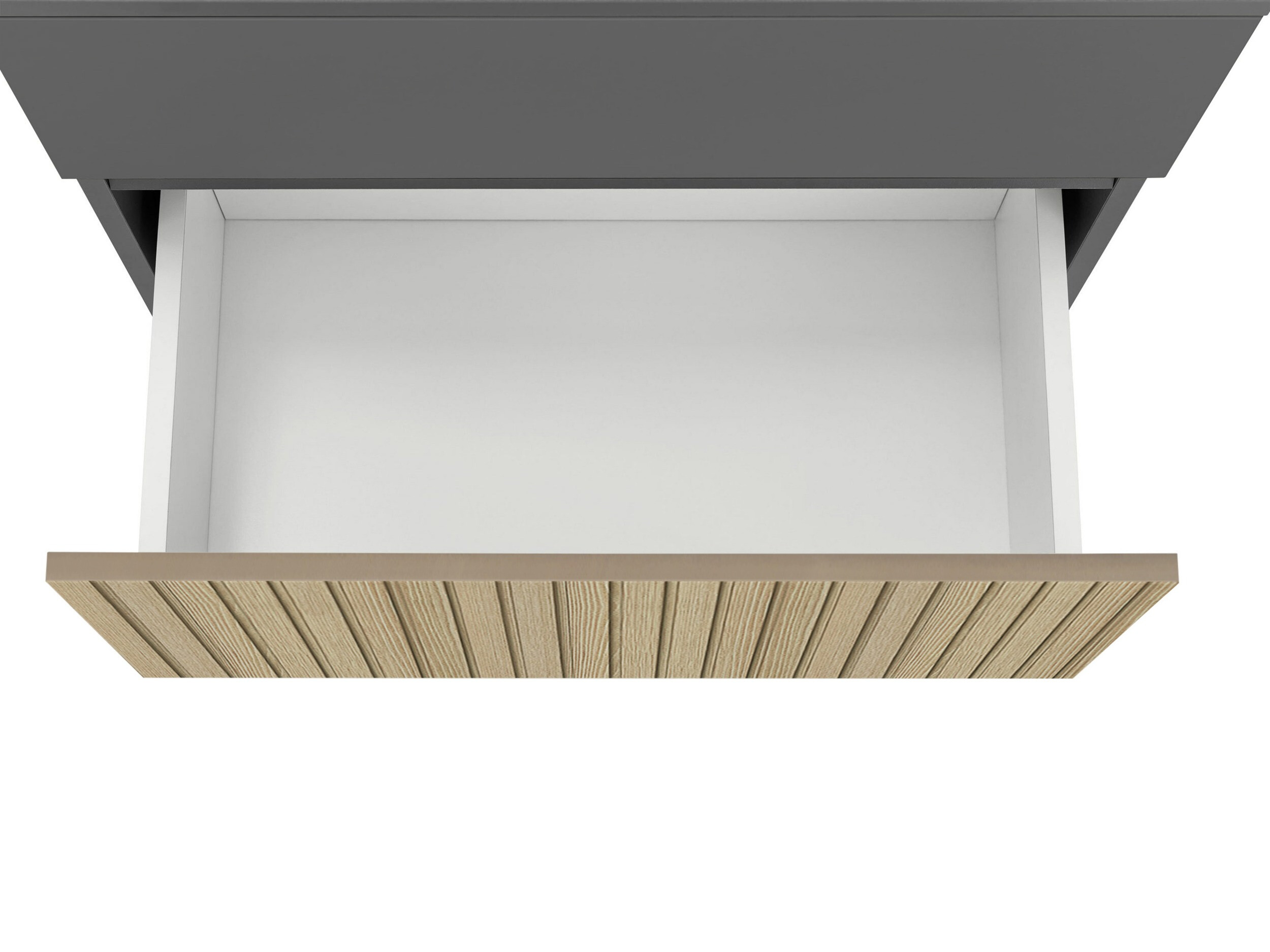 Pystymallinen kylpyhuoneen allaskaappi Soncamu 110 (Antrasiitti + Vaalea tammi)