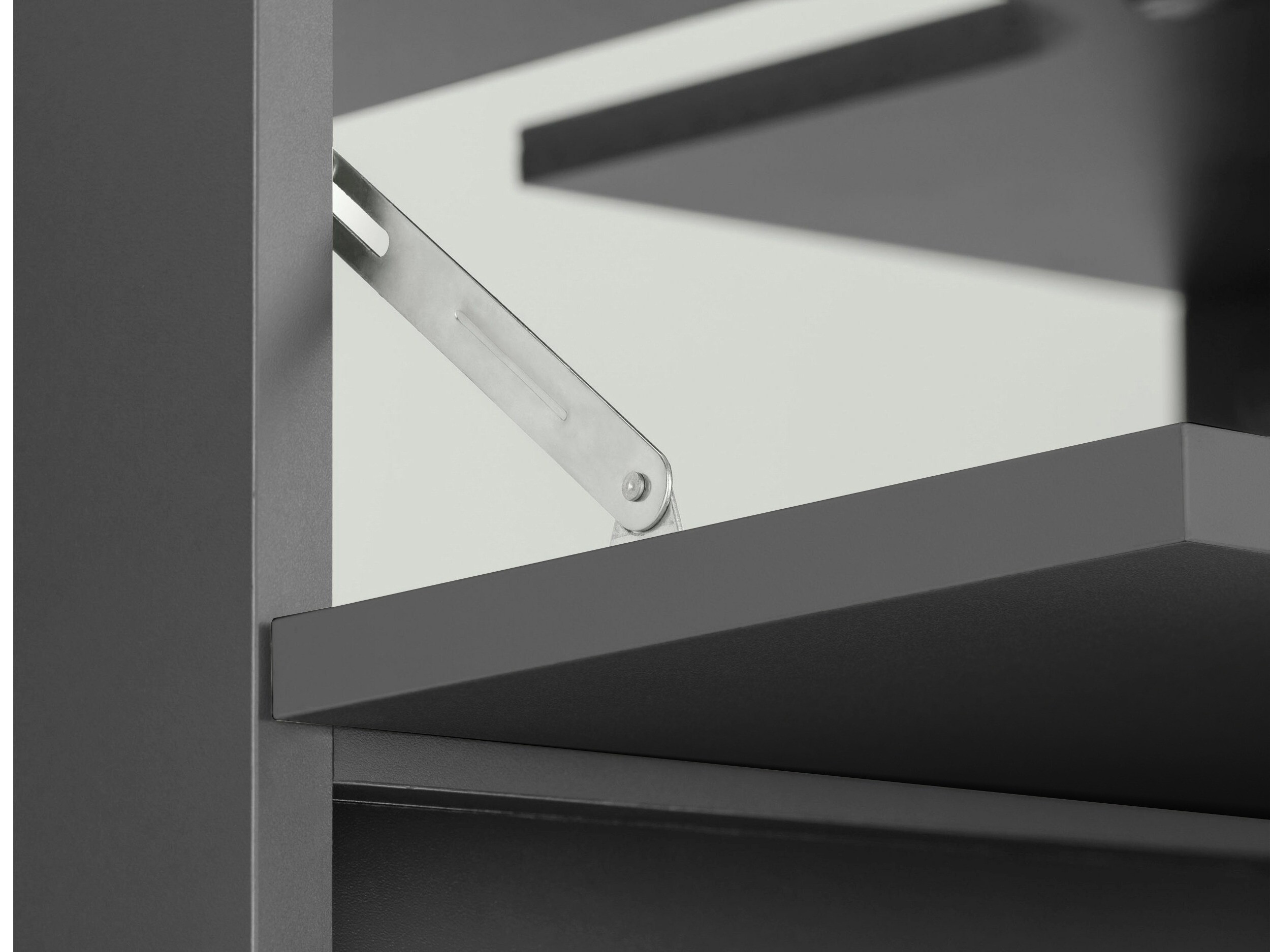 Pystymallinen kylpyhuoneen allaskaappi Soncamu 110 (Antrasiitti + Vaalea tammi)