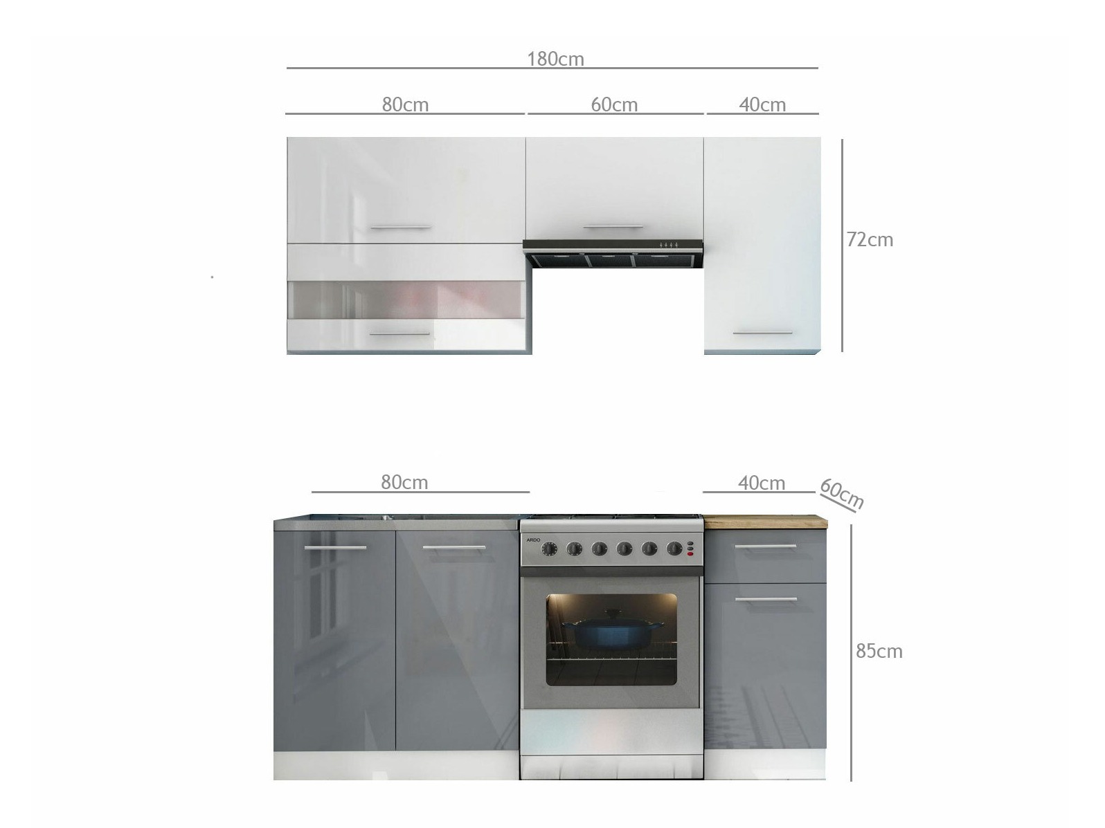 Moduulikeittiöryhmä Tiffa Mix 100