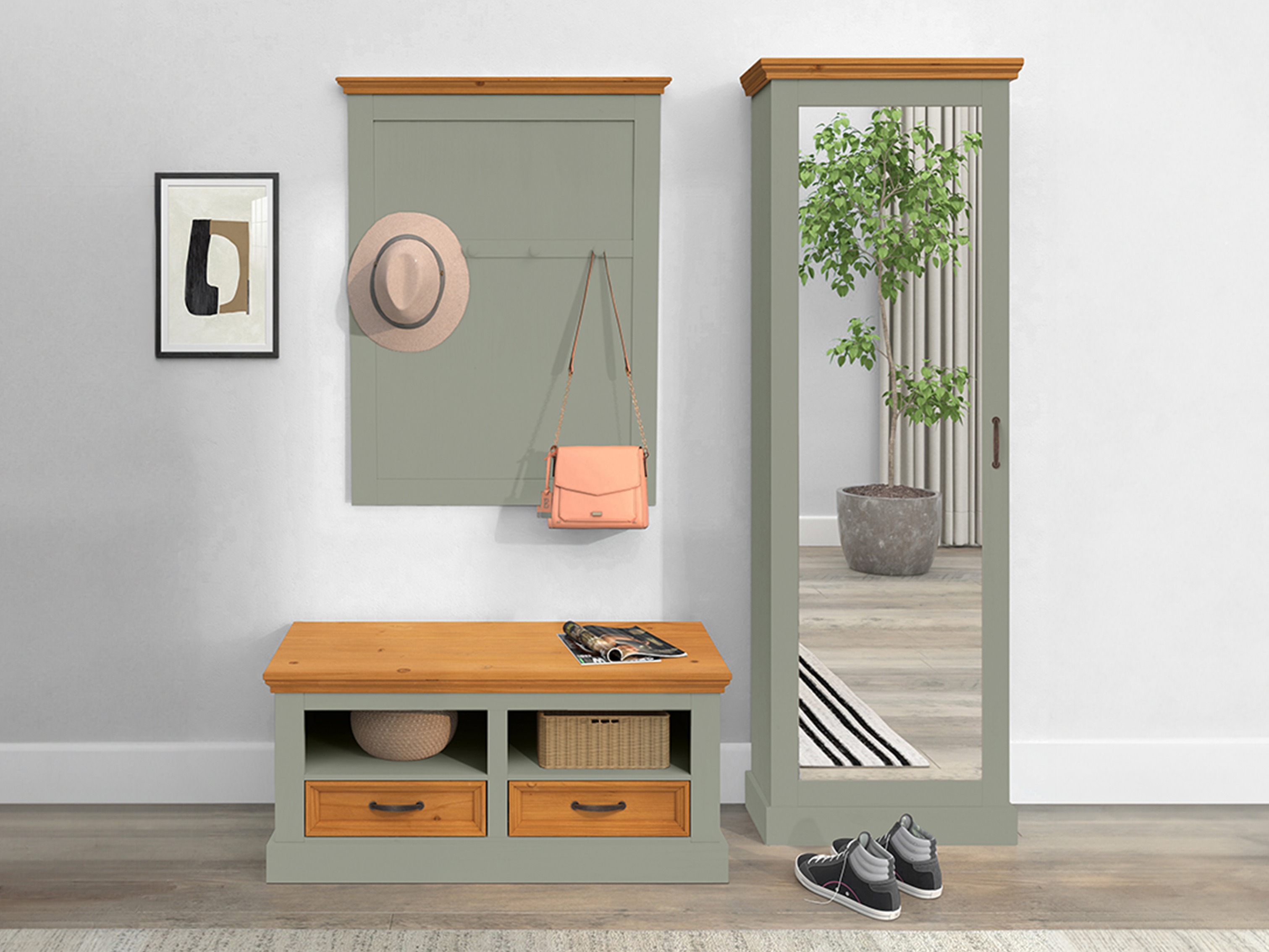 Lipasto Tolelio 128 (Vihreä + Mänty)