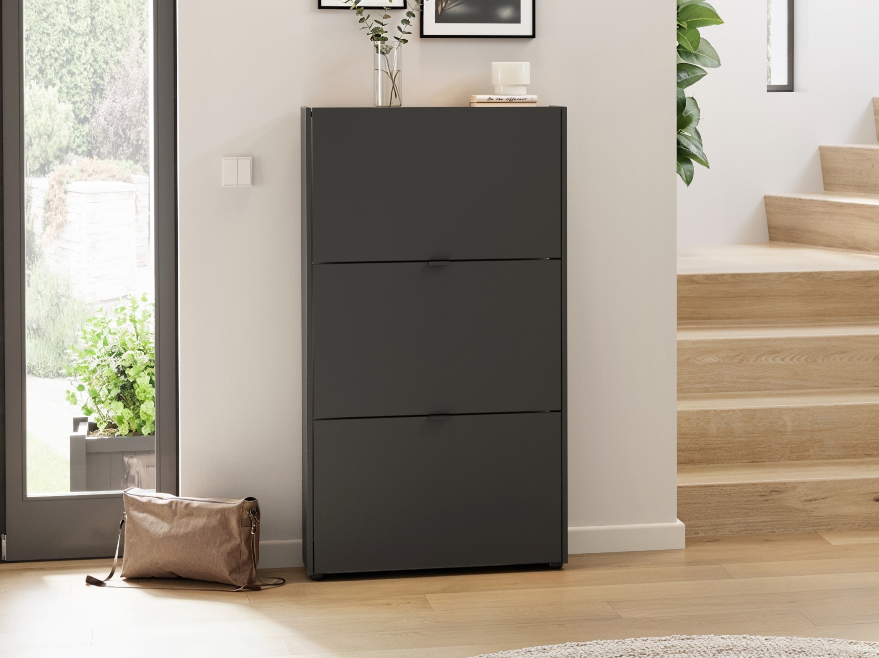 Kenkäkaappi Cirsale 113 (Navarra tammi + Grafiitti)