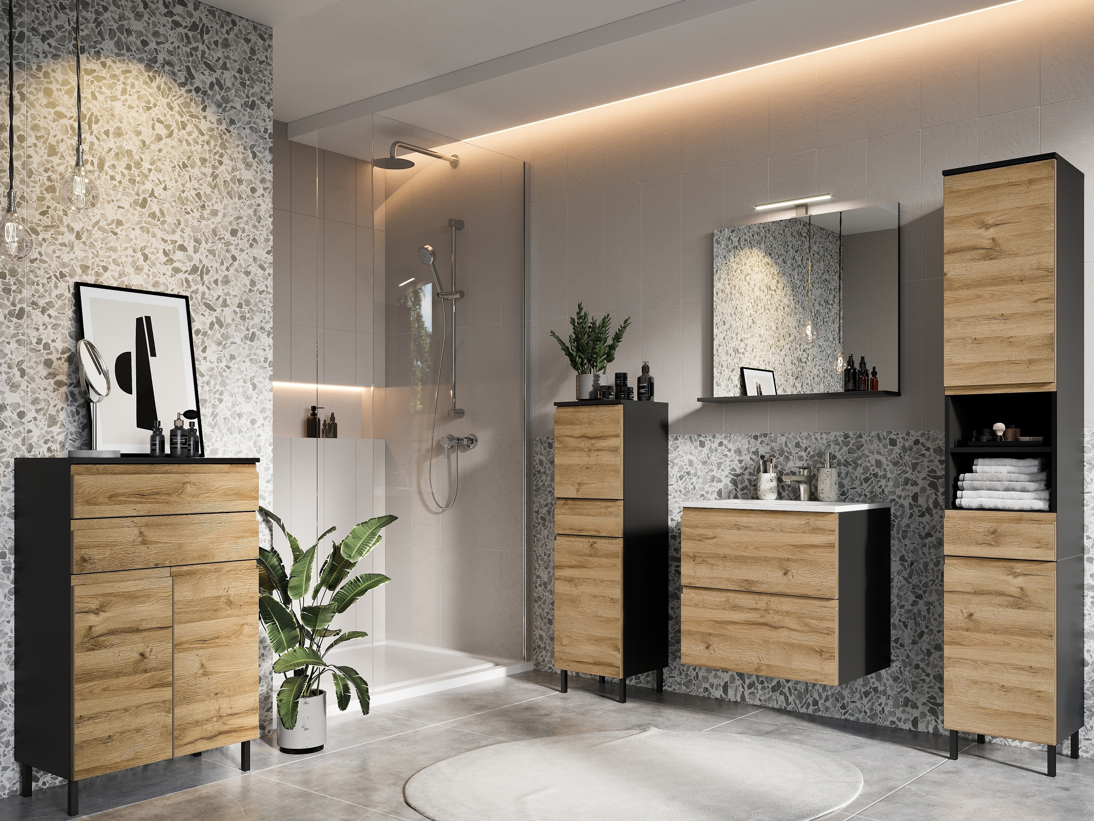 Kylpyhuoneen allasseinäkaappi Talmira 116