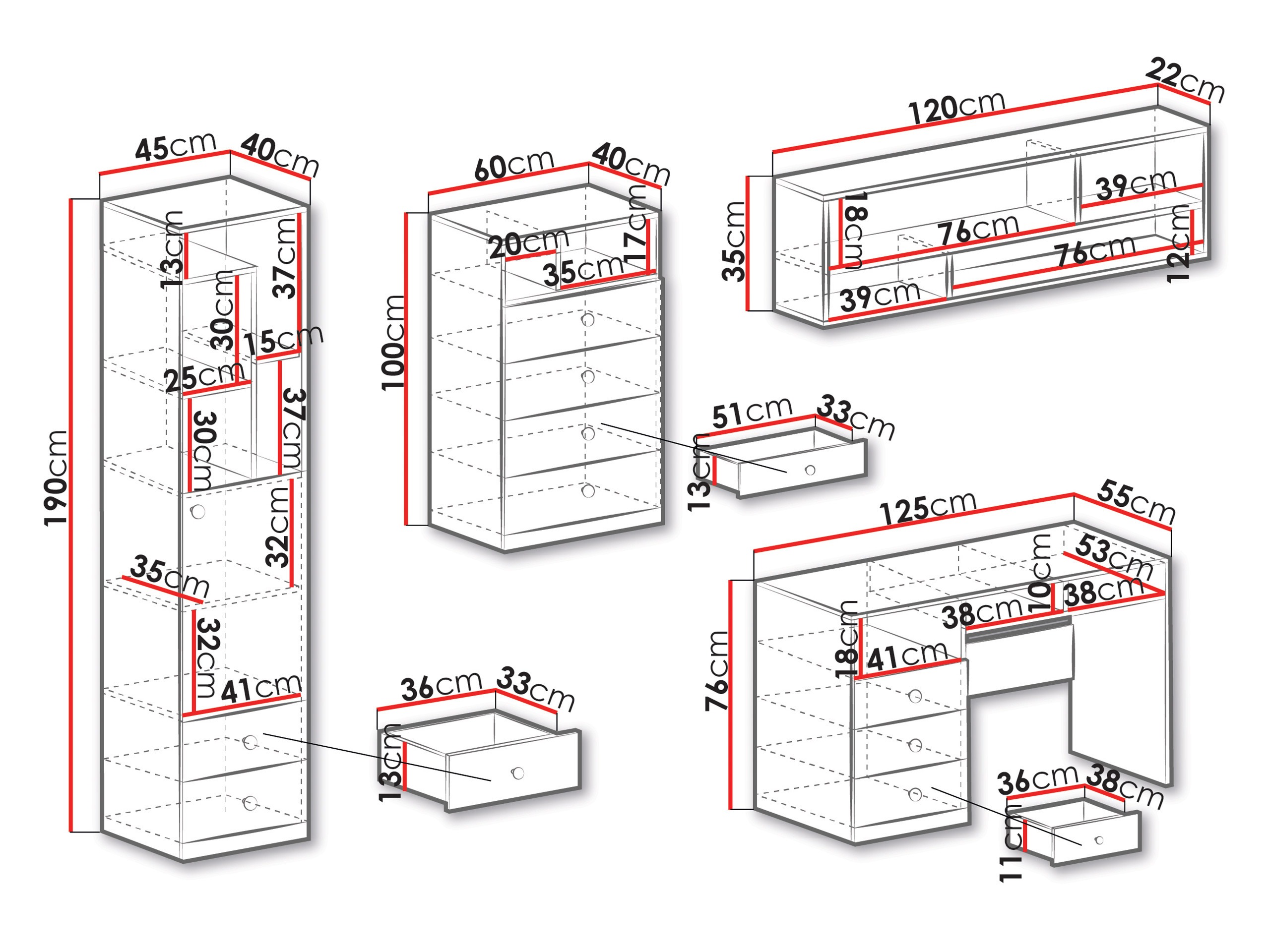 Huonekalusetti Tesmonu 116