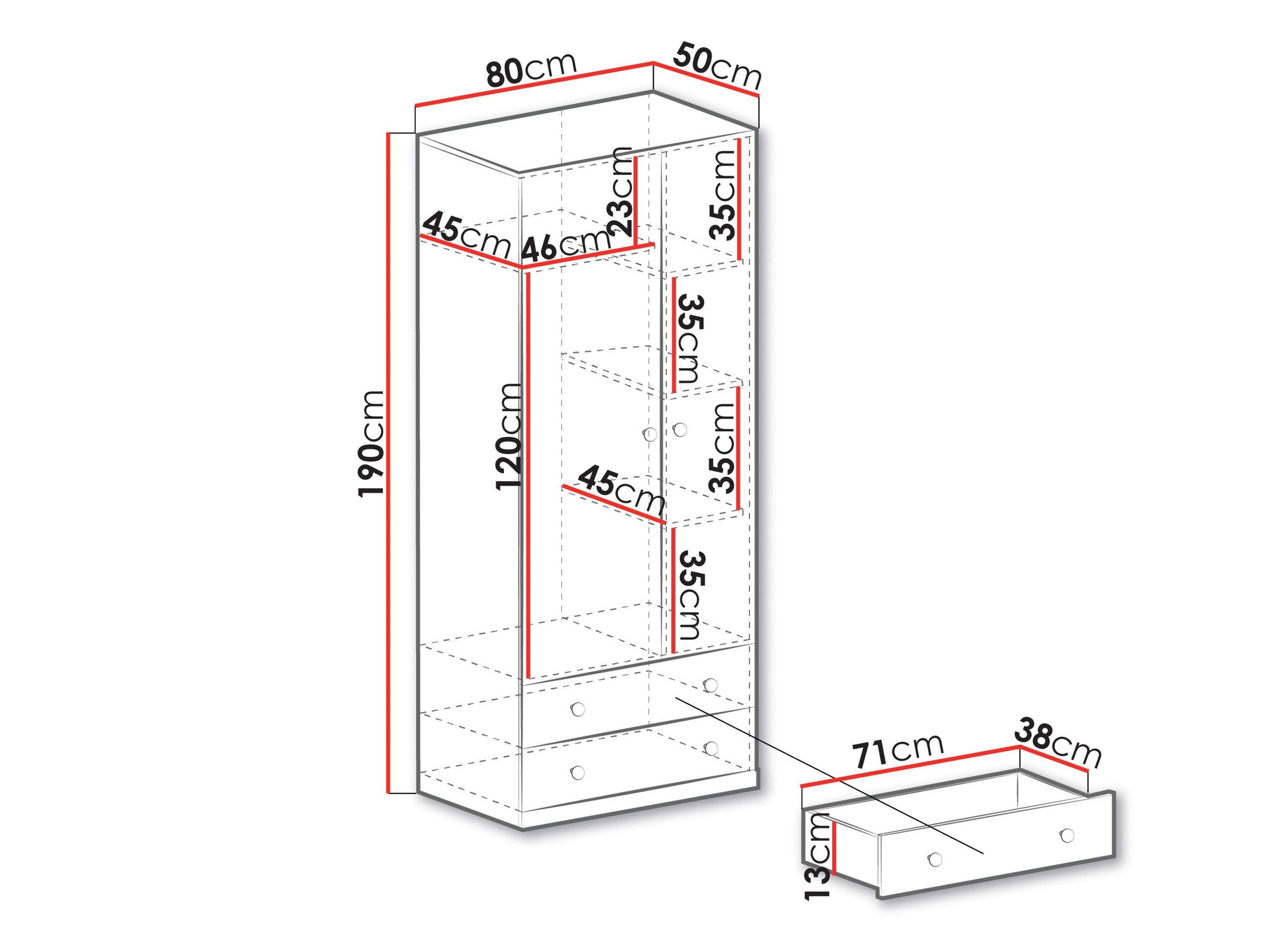 Vaatekaappi Tesmonu 102
