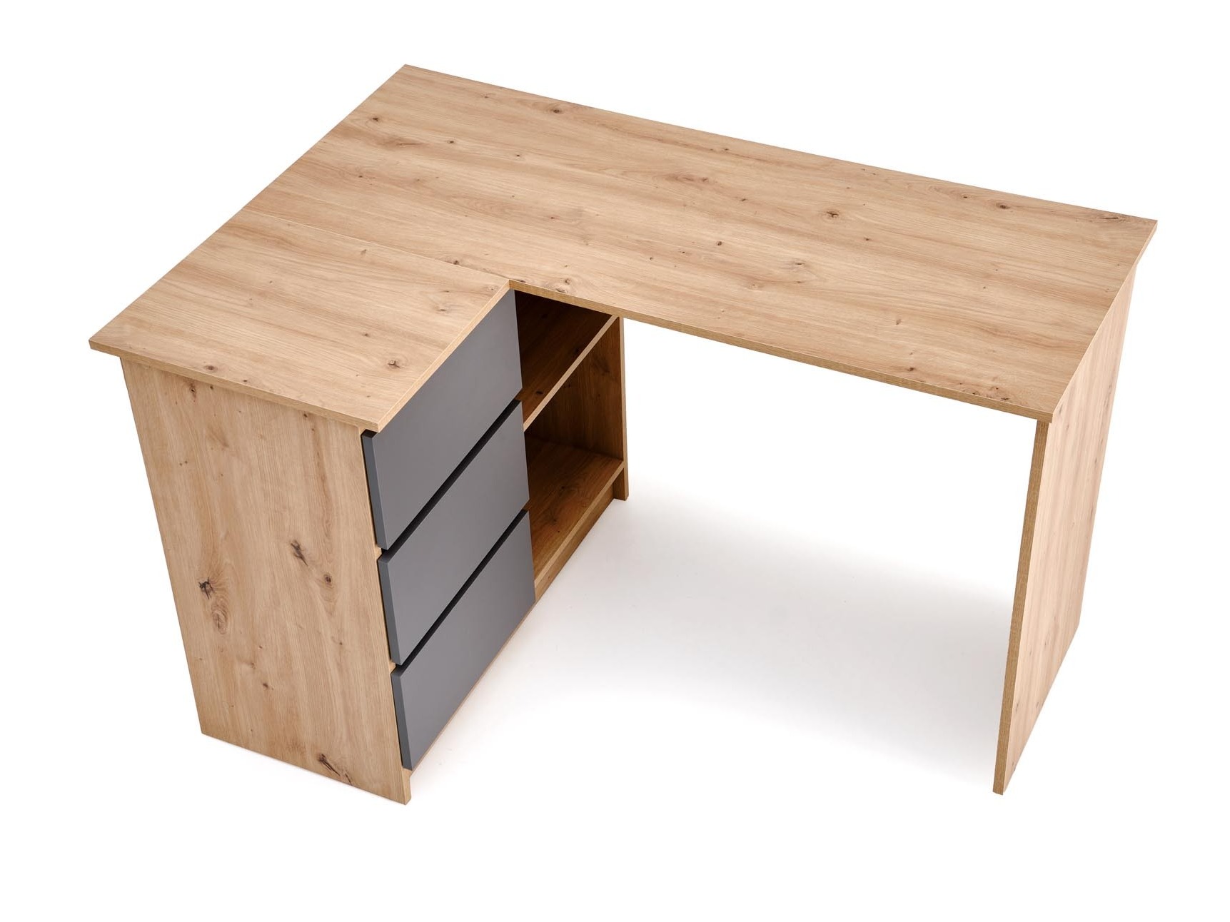 Kulmapöytä Houston 1950 (Grafiitti + Artisaanitammi)