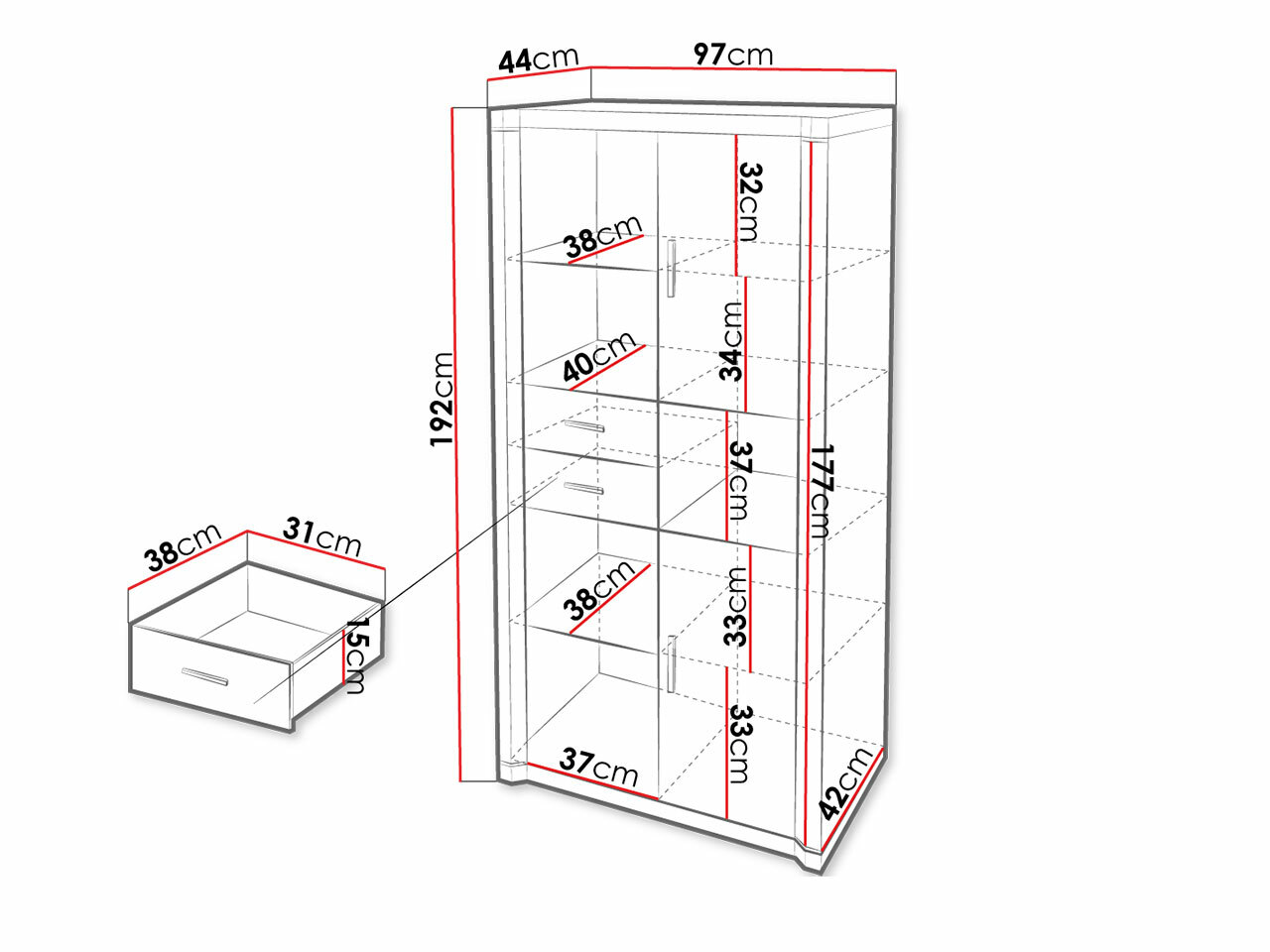 Hylly Lorelie 120 (Tryffeli)