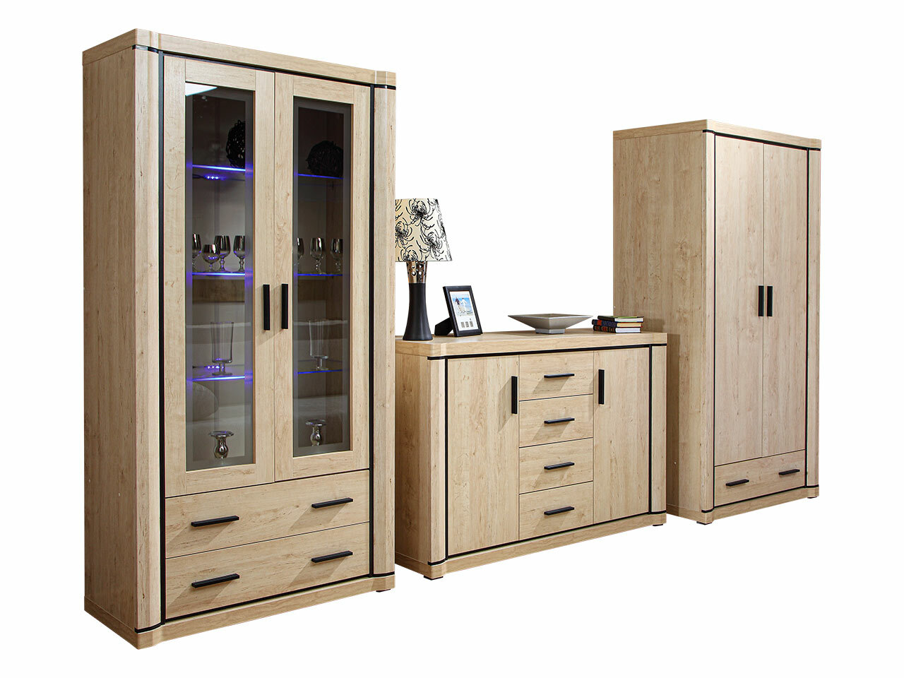 Olohuonesetti Lorelie 125 (Sonoma-tammi)