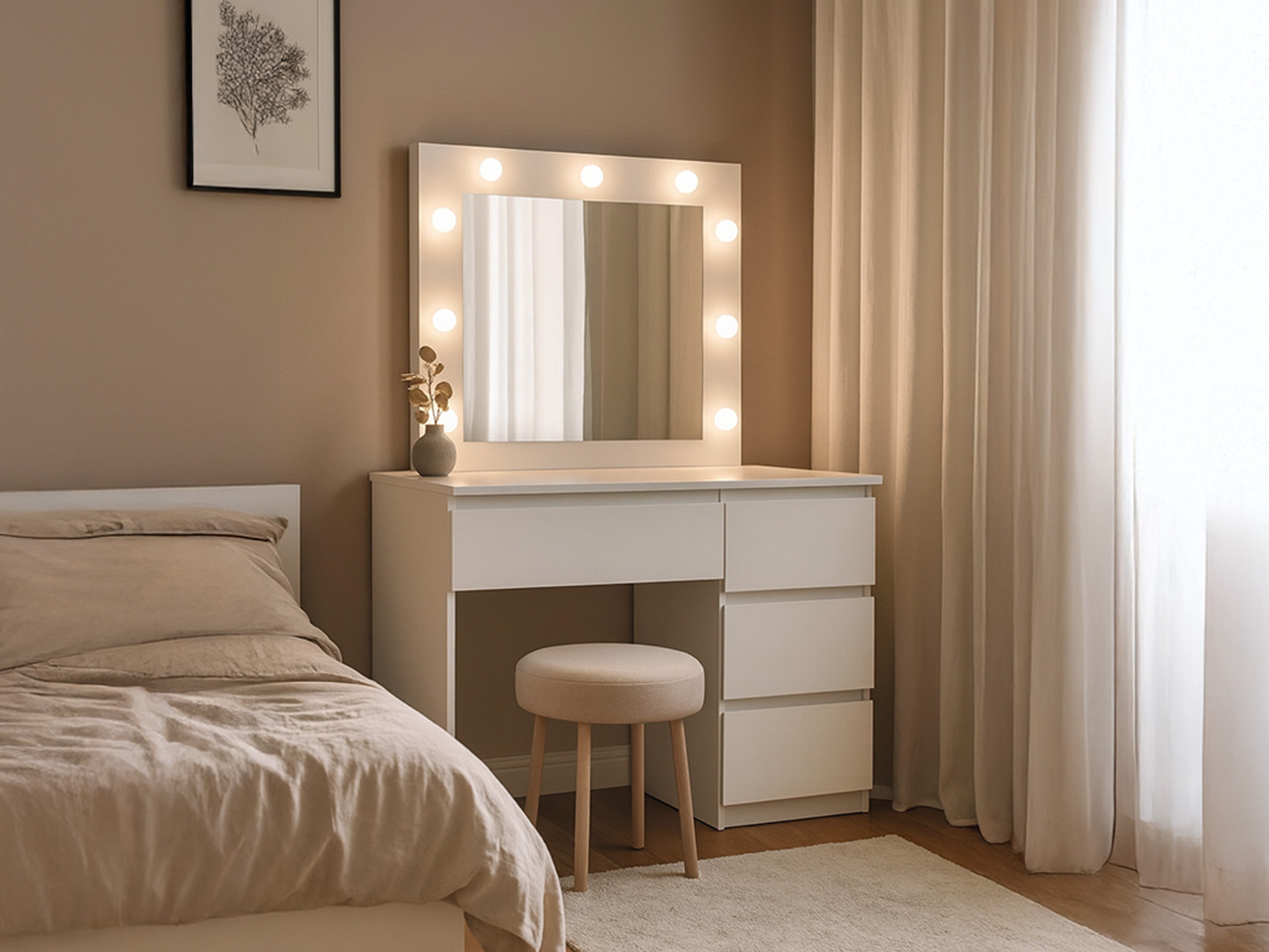 Kampauspöytä Murrieta 194 (Valkoinen)