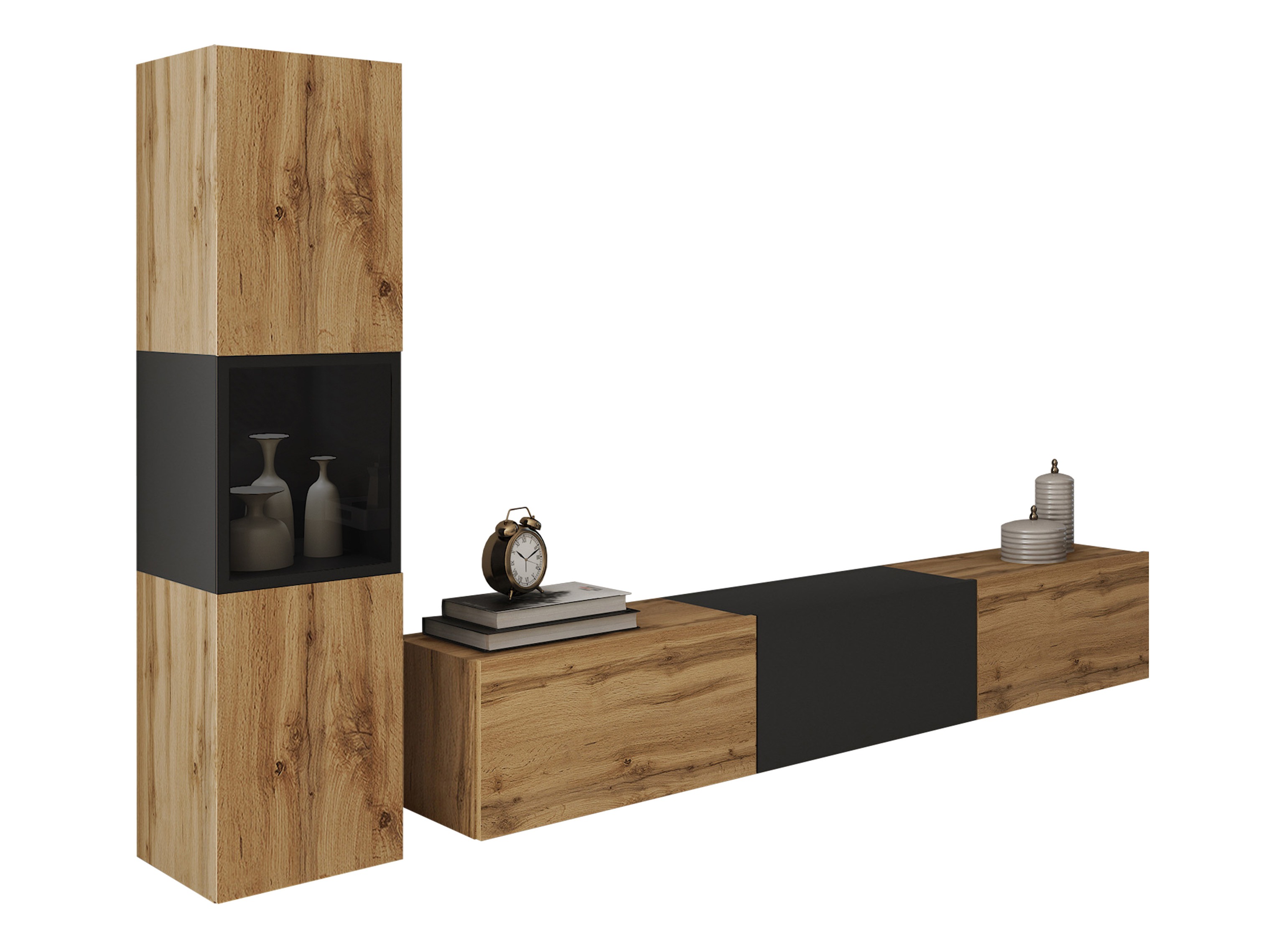 Olohuonesetti Sarasota 192 (Wotan tammi + Grafiitti)