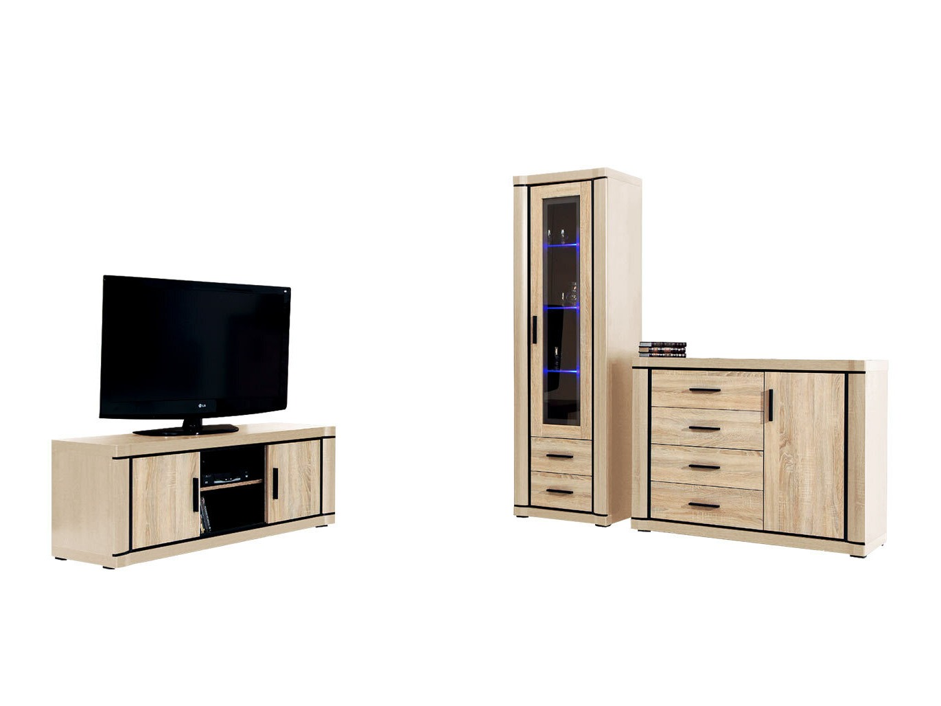 Olohuonesetti Lorelie 122 (Sonoma-tammi)