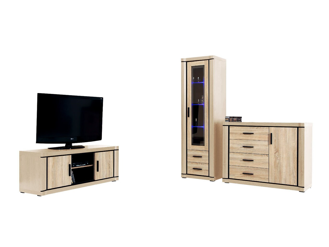 Olohuonesetti Lorelie 122 (Sonoma-tammi)