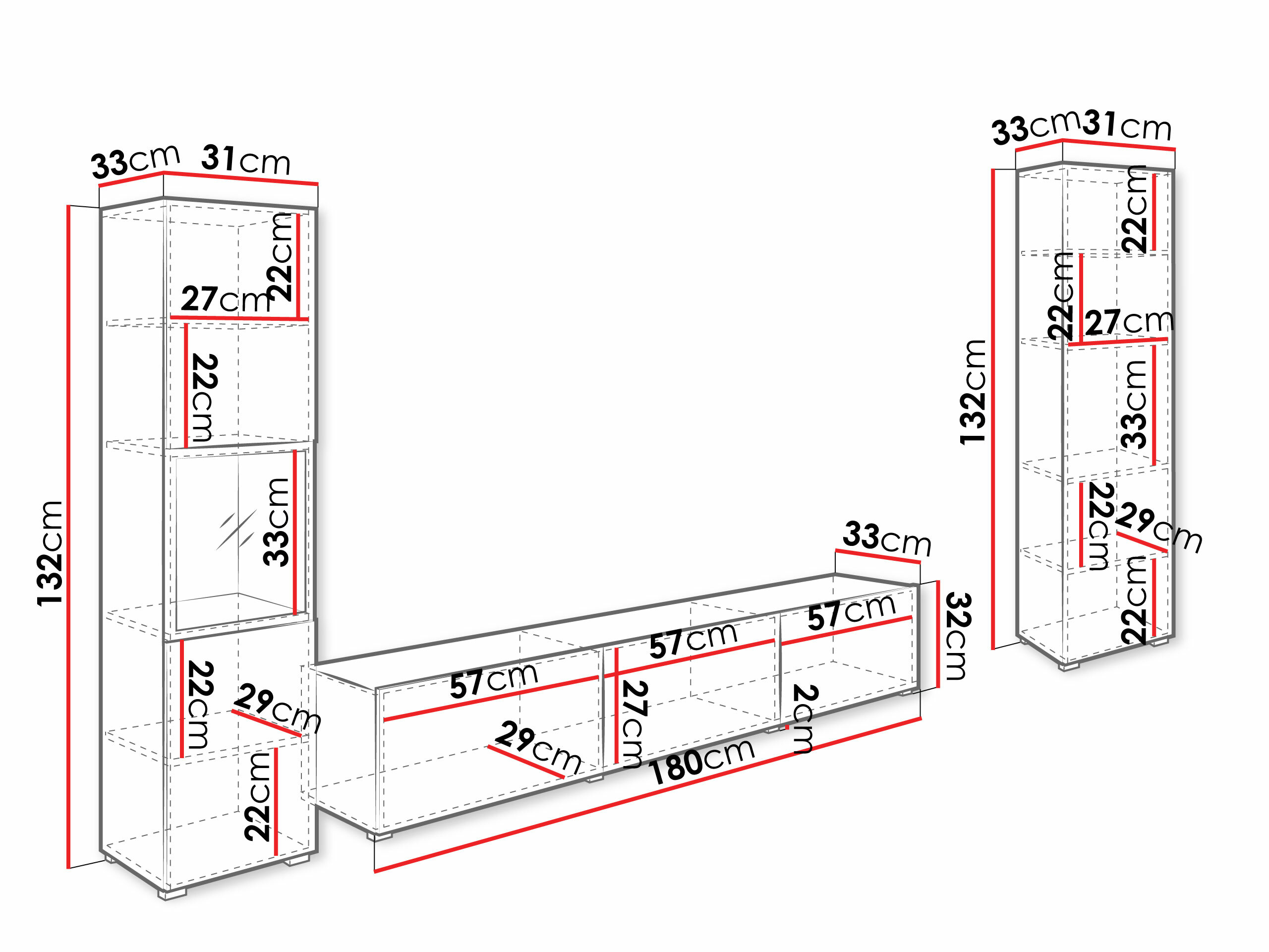 Olohuonesetti Sarasota 193 (Grafiitti)