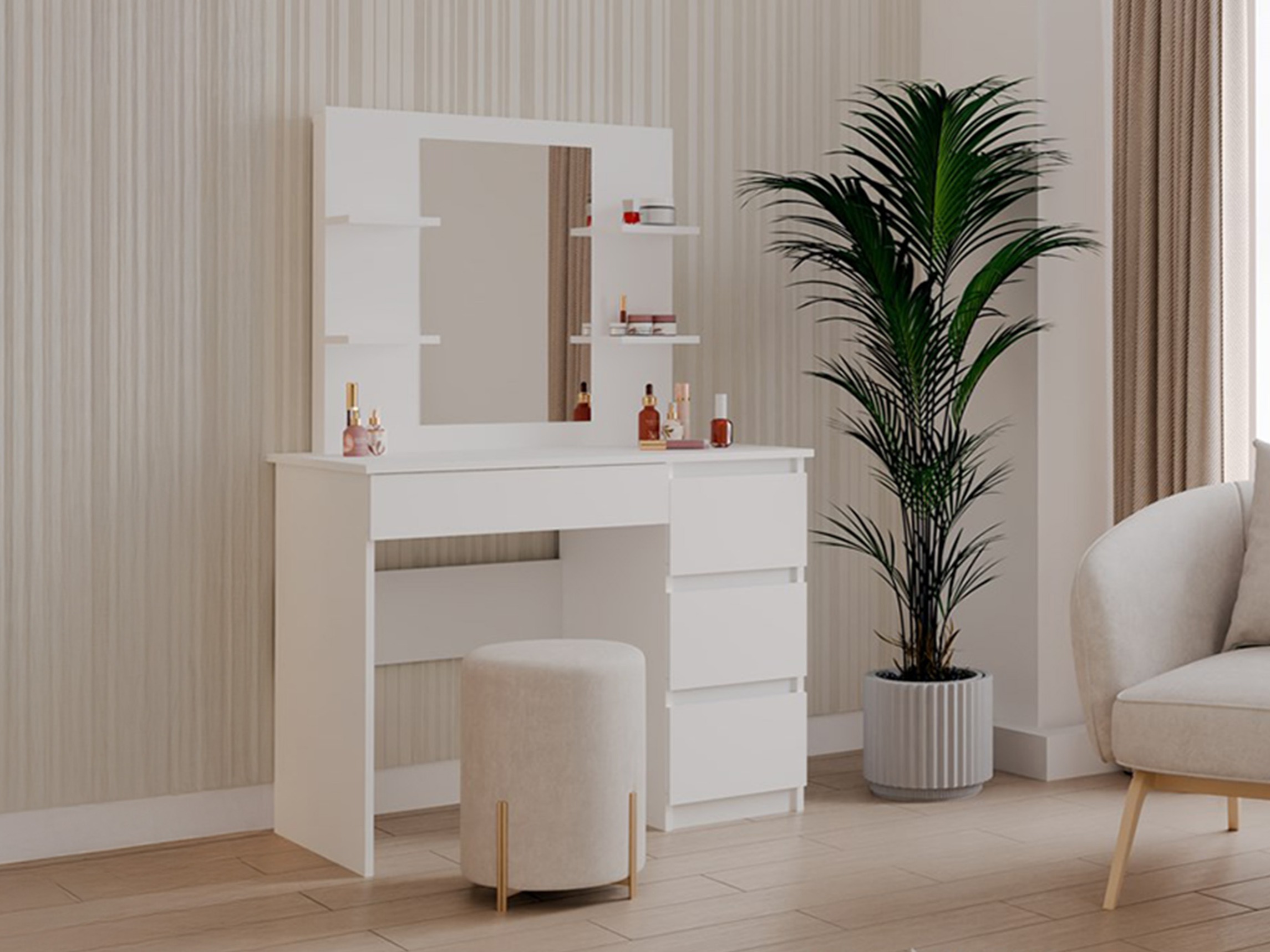 Kampauspöytä Mandeville 351 (Oikea)