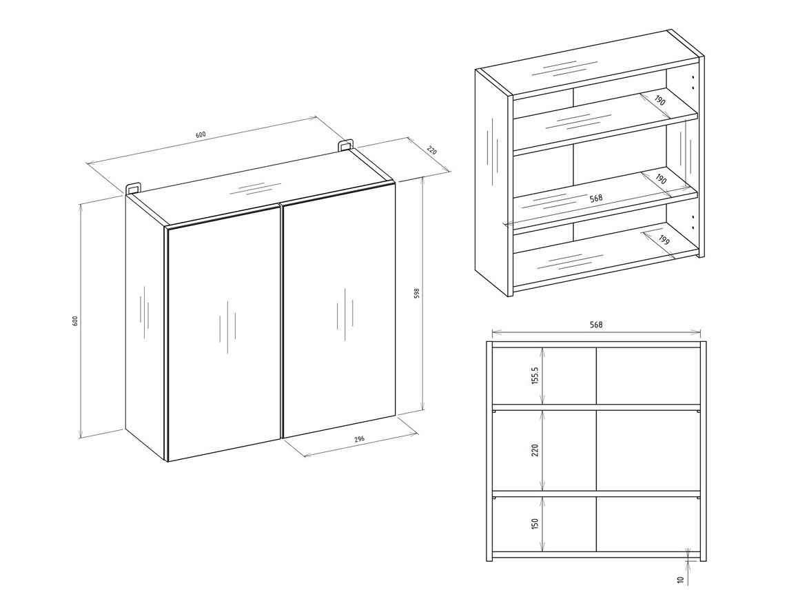 Kylpyhuoneen peilikaappi Balelbo 101 (Artisaanitammi)