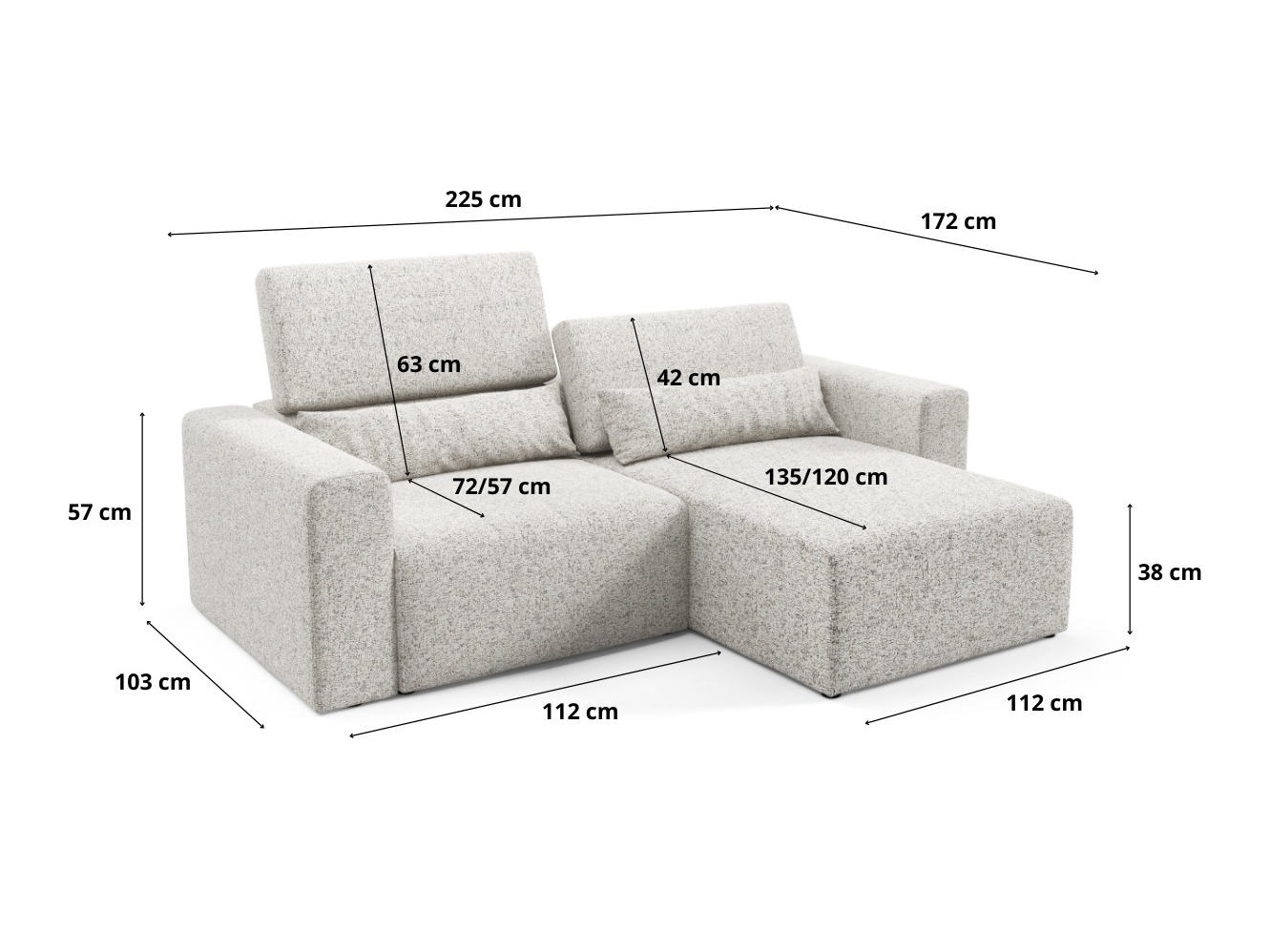 Moduulikulmasohva Virorle 105 (Puente 06)