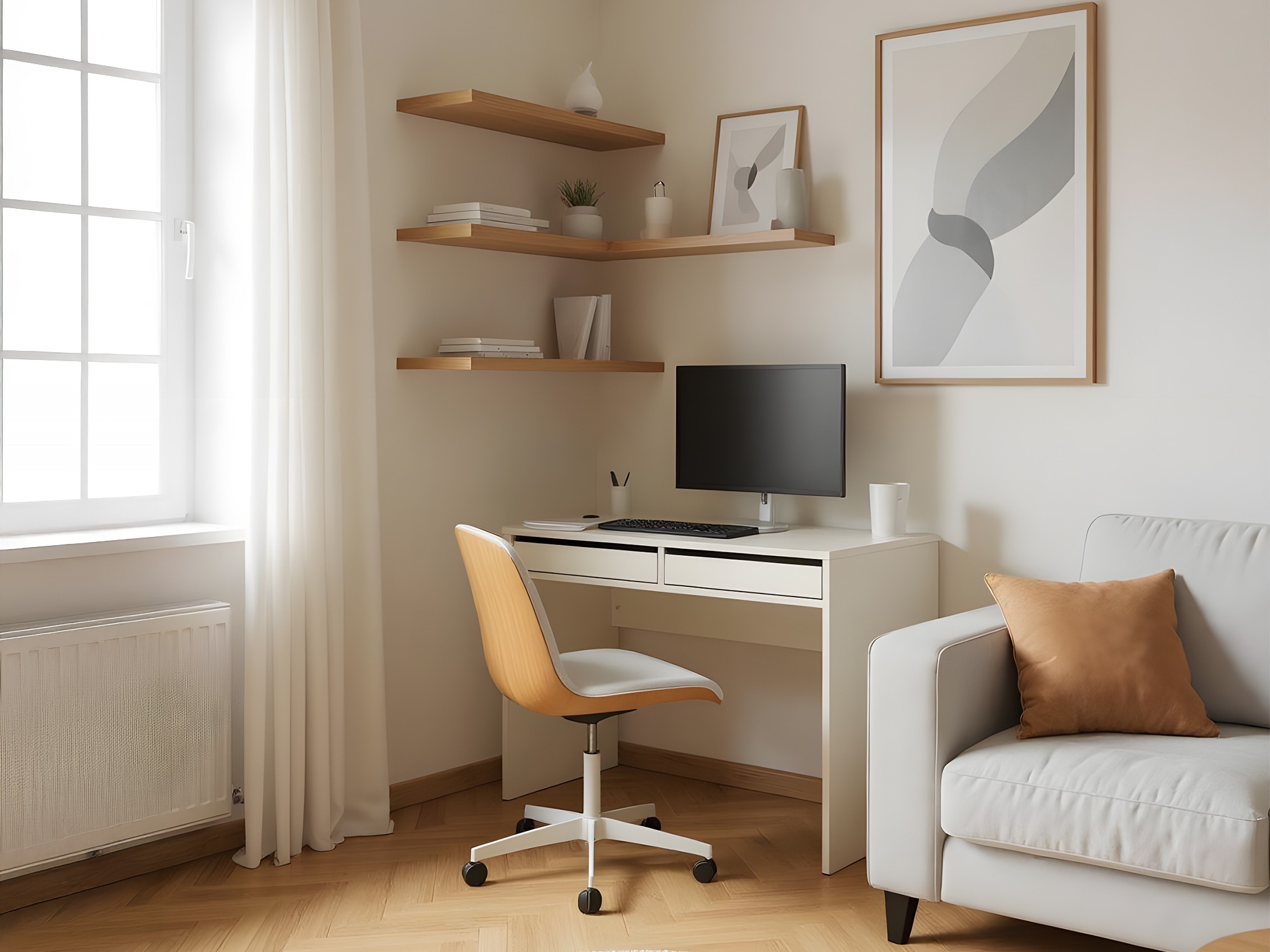 Työpöytä Ontario 207 (Valkoinen)