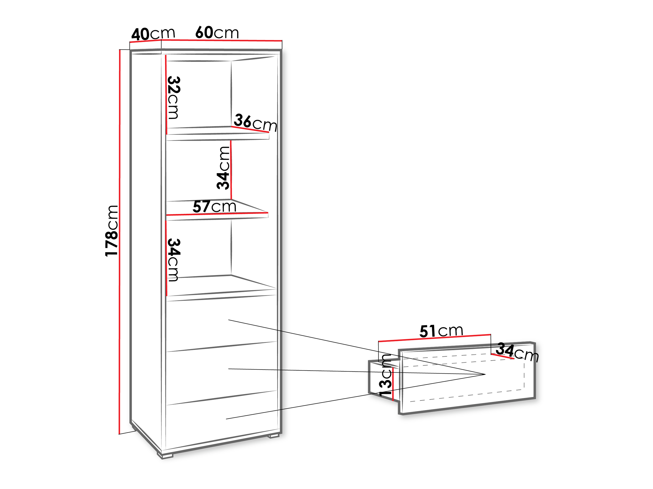 Hylly Comfivo Fersoe 105 (Valkoinen)