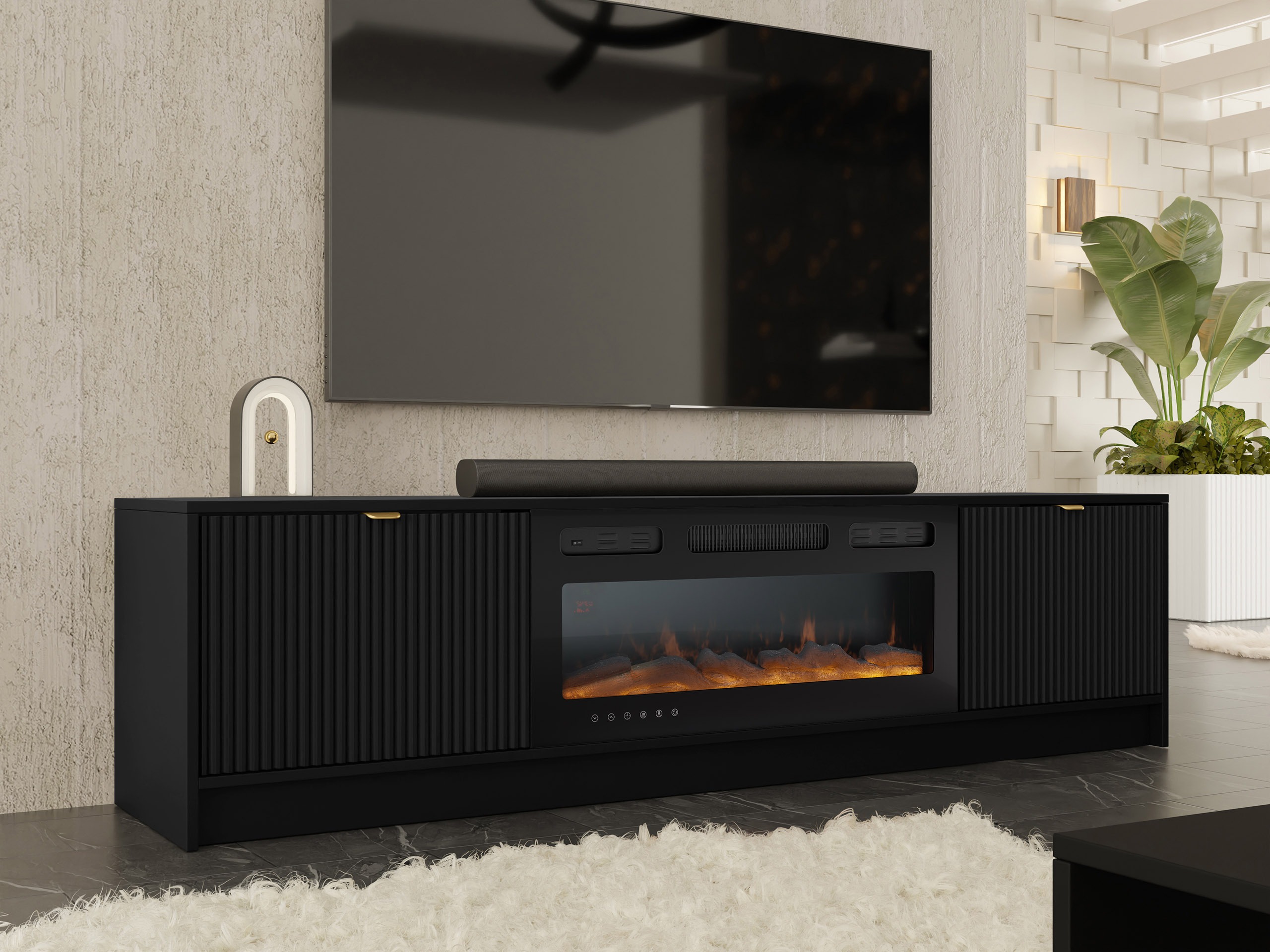 TV-taso Comfivo Larmire 109 (Musta)