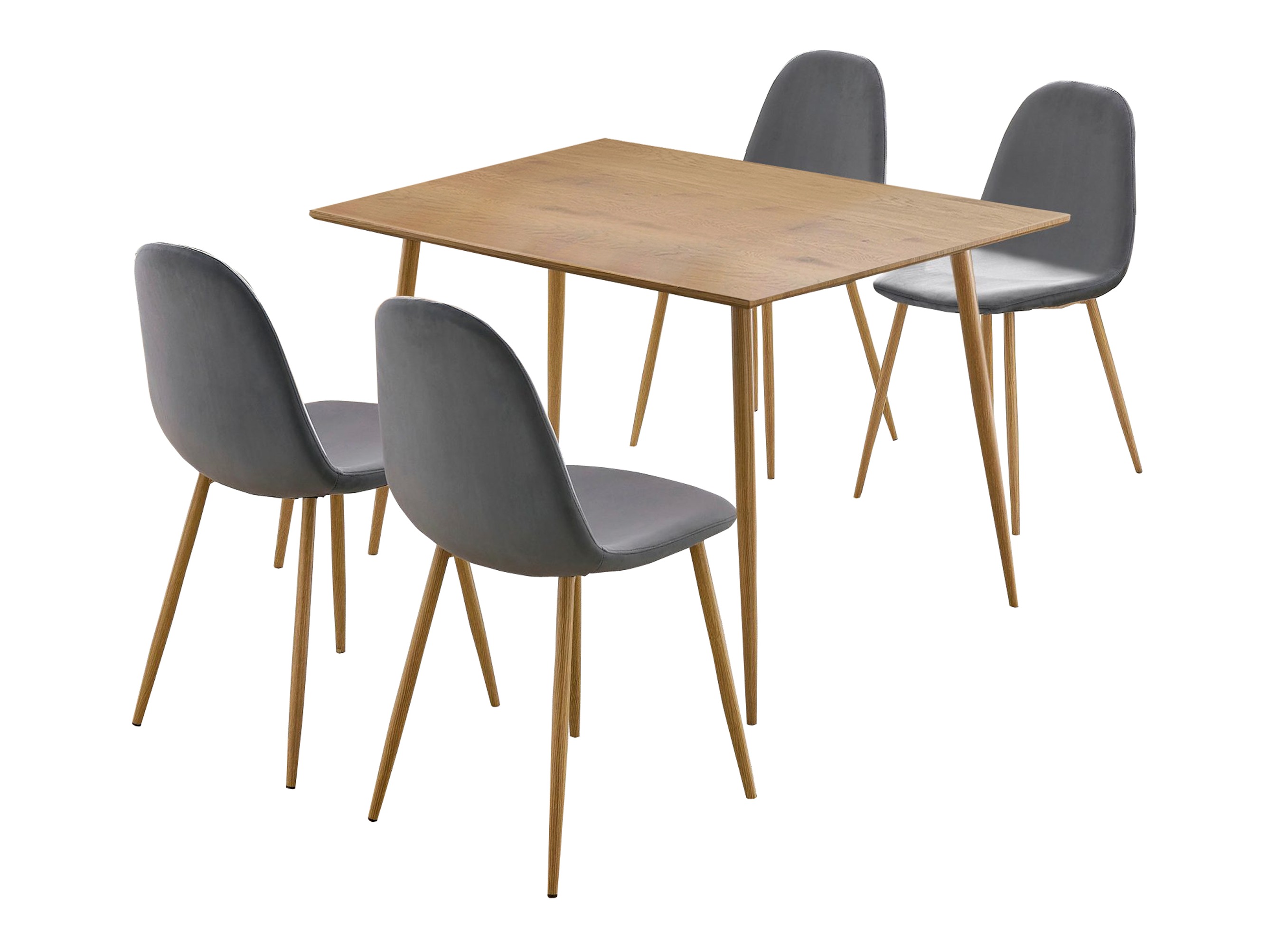 Ruokailuryhmä Denton 764 (Antrasiitti + Tammi)