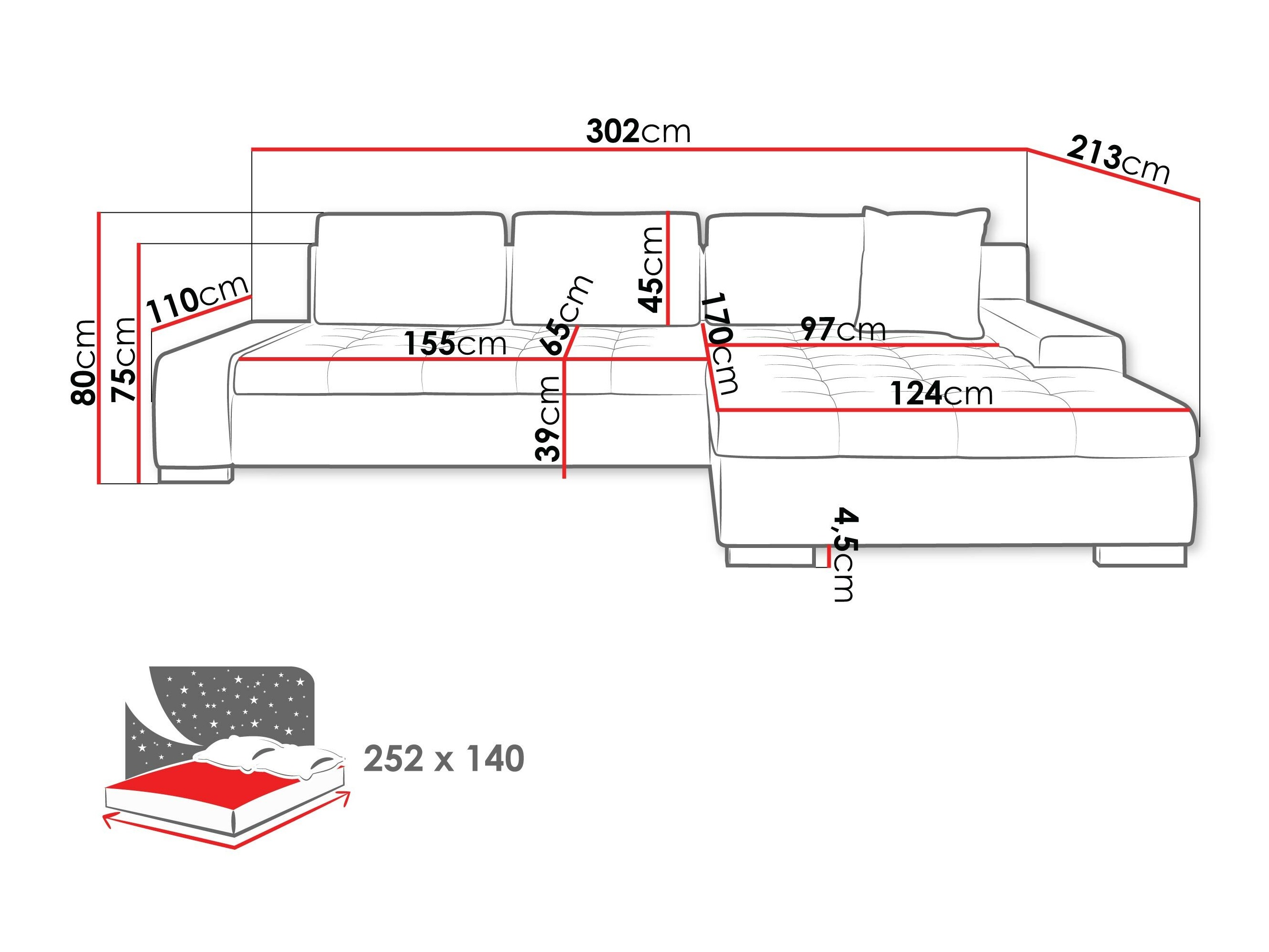 Kulmasohva Comfivo 147 (Rico 12)