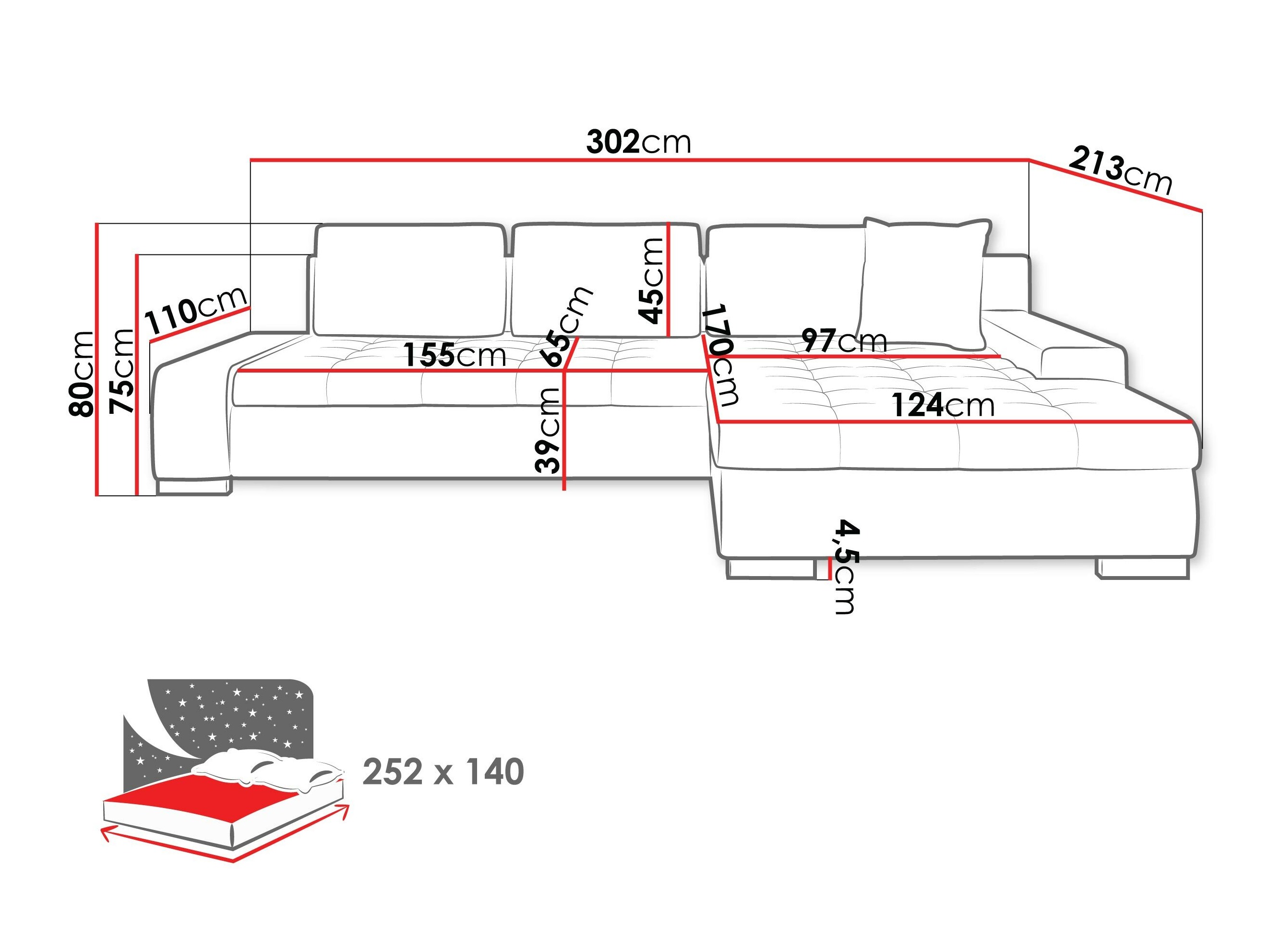 Kulmasohva Comfivo Nitor II (Majorka 03)