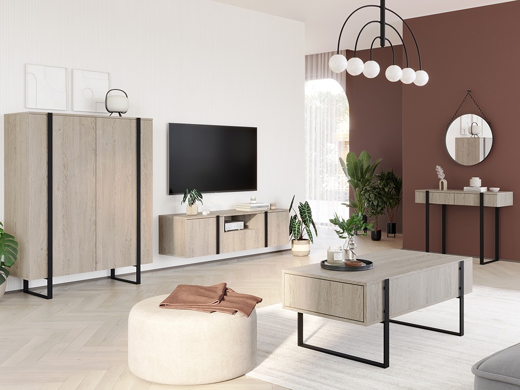 Sohvapöytä Lortesu 110 (Musta)